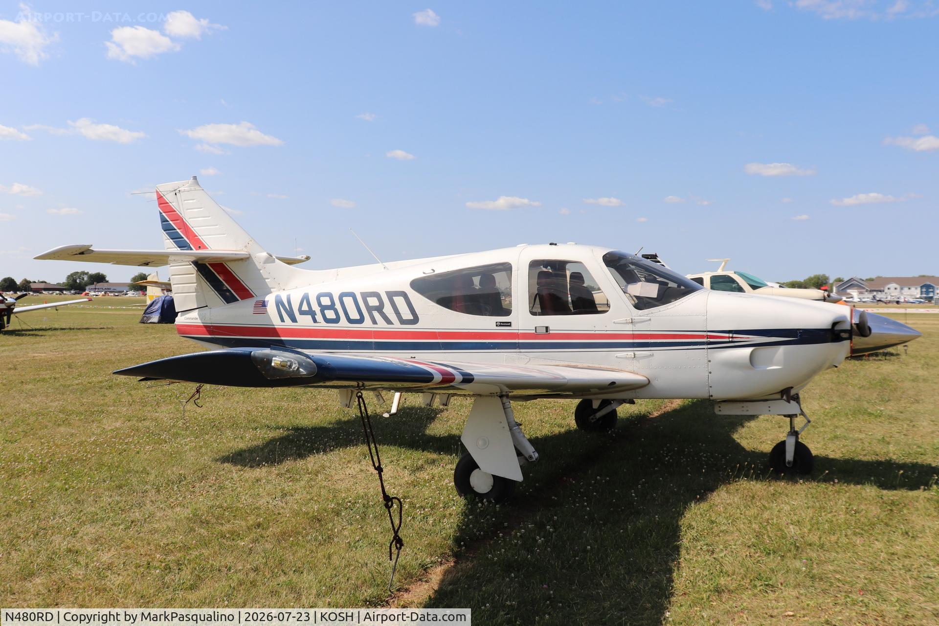 Aircraft N480RD, 1976 Rockwell International 114 Commander, c/n 14127, Rockwell 114, at KOSH, photo by MarkPasqualino