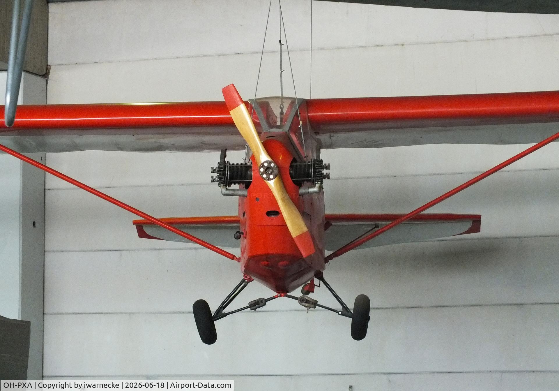 Aircraft OH-PXA, 1945 PIK PIK-10 Moottoribaby, c/n 1, Polyteknikkojen ilmailukerho PIK-10 Moottoribaby at the Suomen Ilmailumuseo (Finnish Aviation Museum), Vantaa, photo by iwarnecke
