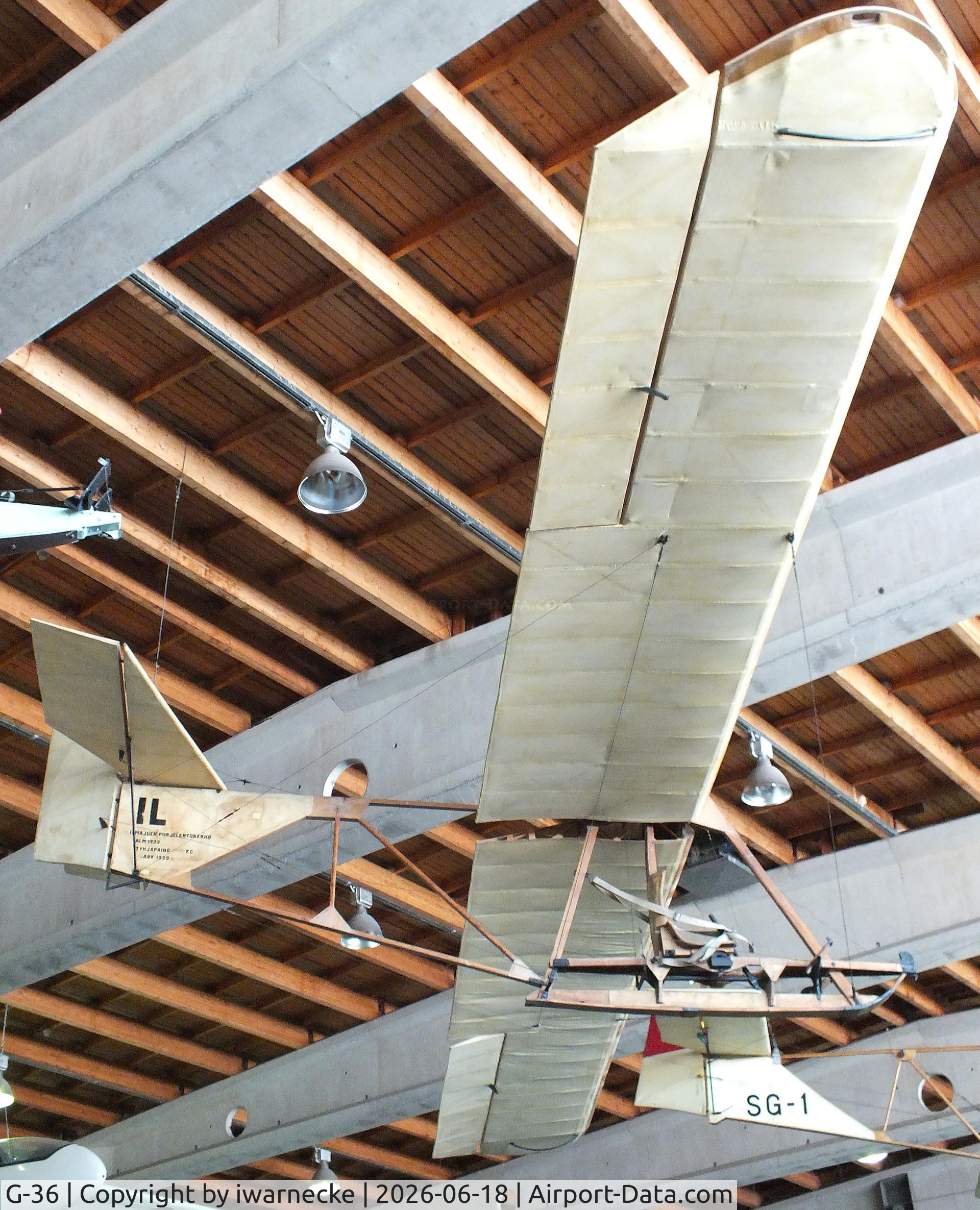 Aircraft G-36, 1934 Schneider ESG-9 Grunau 9, c/n 22, Schneider ESG-29 Grunau 9 at the Suomen Ilmailumuseo (Finnish Aviation Museum), Vantaa, photo by iwarnecke