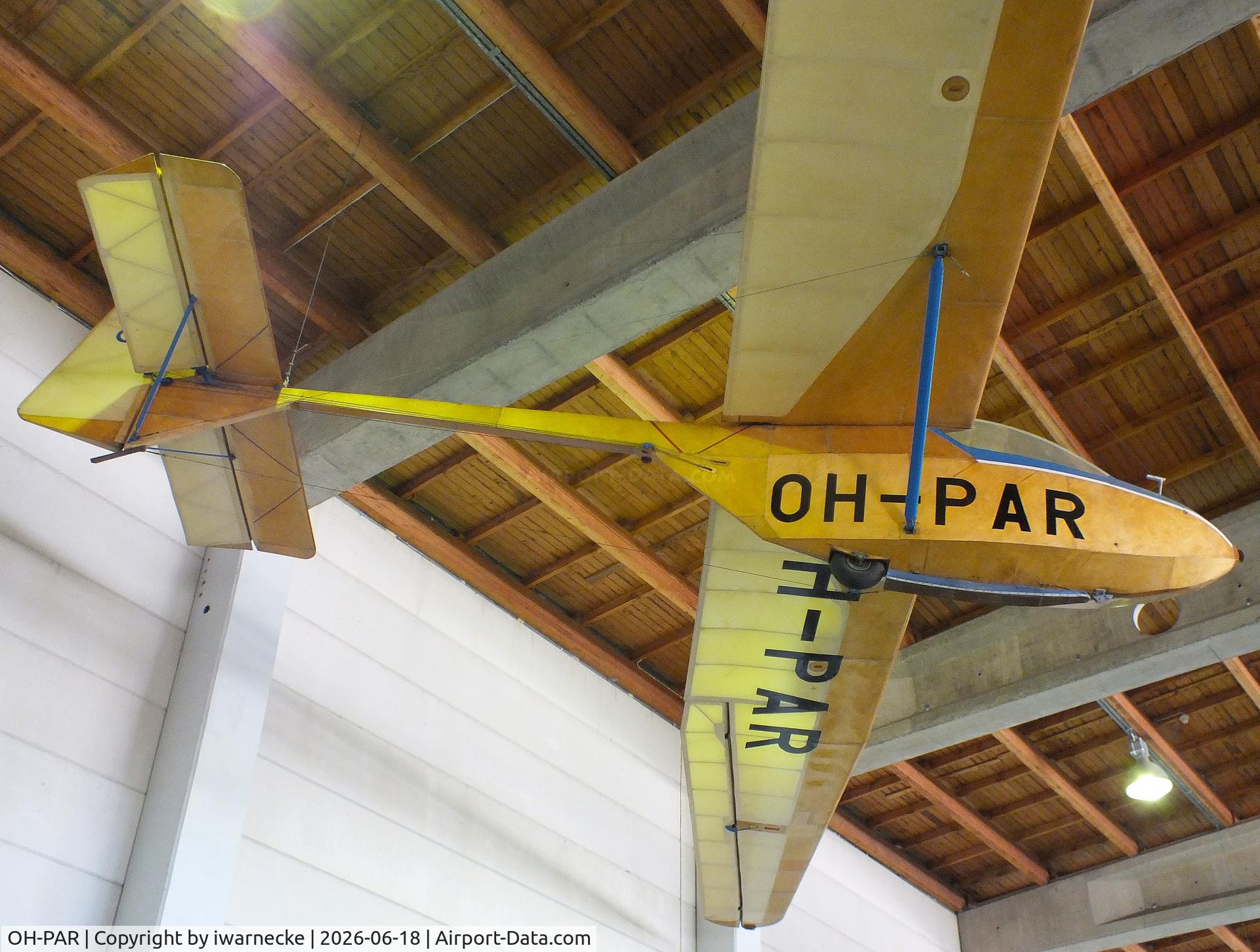 Aircraft OH-PAR, Polyteknikkojen Ilmailukerho PIK-5b Cumulus, c/n 16, Polyteknikkojen Ilmailukerho PIK-5b Cumulus at the Suomen Ilmailumuseo (Finnish Aviation Museum), Vantaa, photo by iwarnecke