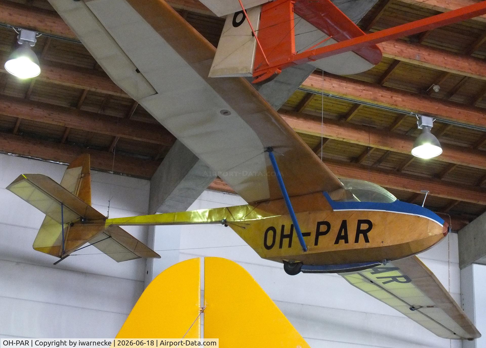 Aircraft OH-PAR, Polyteknikkojen Ilmailukerho PIK-5b Cumulus, c/n 16, Polyteknikkojen Ilmailukerho PIK-5b Cumulus at the Suomen Ilmailumuseo (Finnish Aviation Museum), Vantaa, photo by iwarnecke
