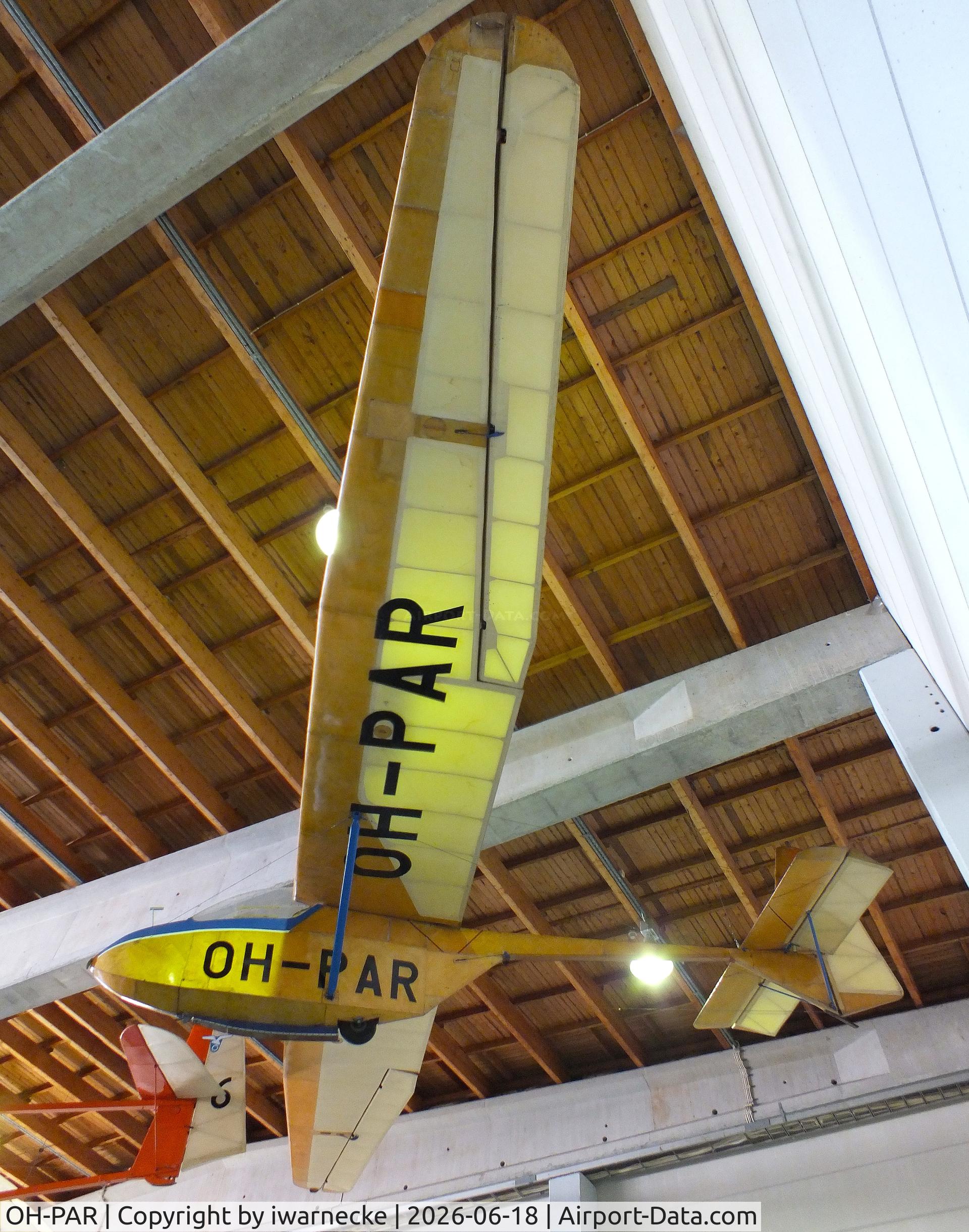Aircraft OH-PAR, Polyteknikkojen Ilmailukerho PIK-5b Cumulus, c/n 16, Polyteknikkojen Ilmailukerho PIK-5b Cumulus at the Suomen Ilmailumuseo (Finnish Aviation Museum), Vantaa, photo by iwarnecke