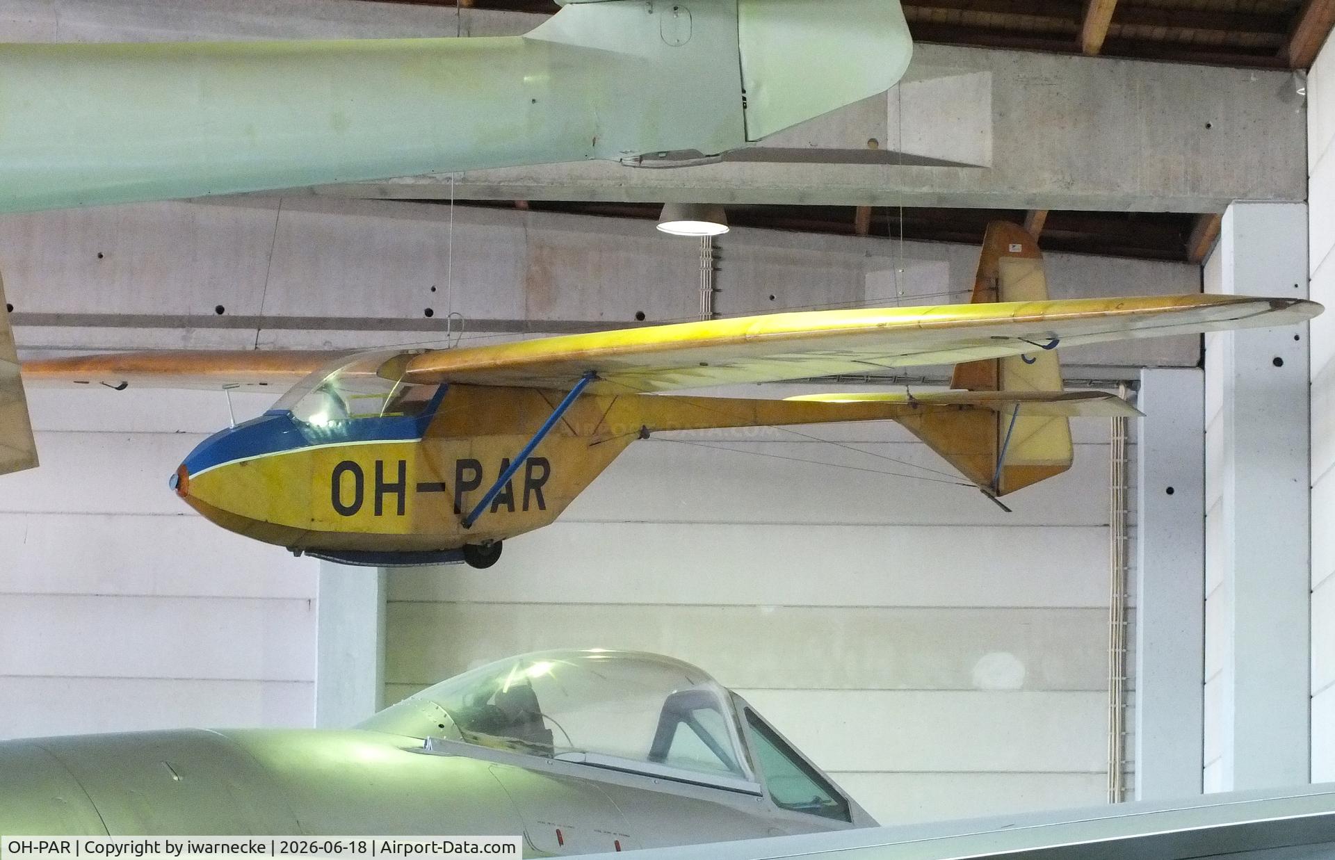 Aircraft OH-PAR, Polyteknikkojen Ilmailukerho PIK-5b Cumulus, c/n 16, Polyteknikkojen Ilmailukerho PIK-5b Cumulus at the Suomen Ilmailumuseo (Finnish Aviation Museum), Vantaa, photo by iwarnecke
