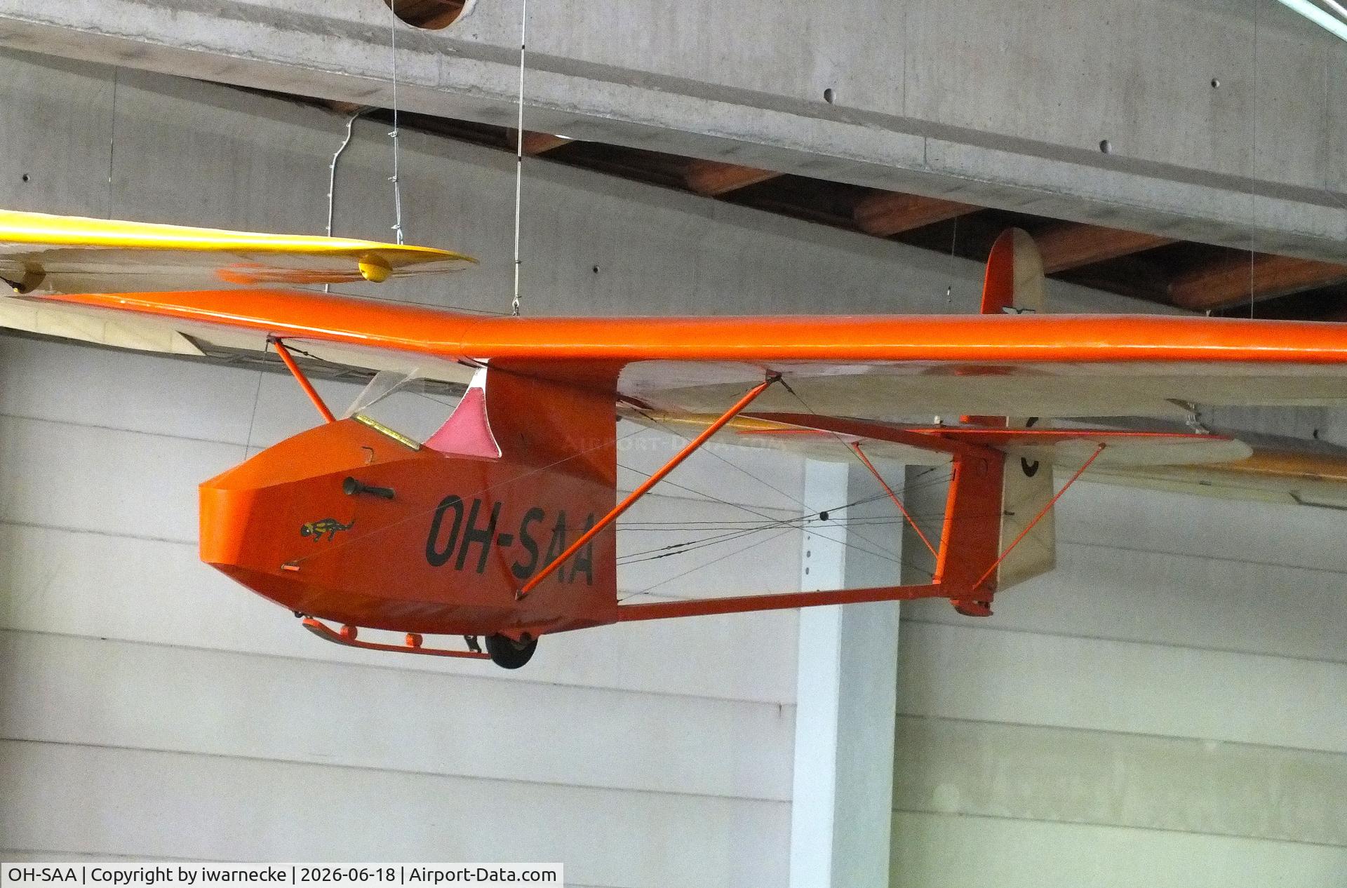 Aircraft OH-SAA, WWS 1 Salamandra, c/n 147, Wojskowe Warsztaty Szybowcowe WWS 1 Salamandra at the Suomen Ilmailumuseo (Finnish Aviation Museum), Vantaa, photo by iwarnecke