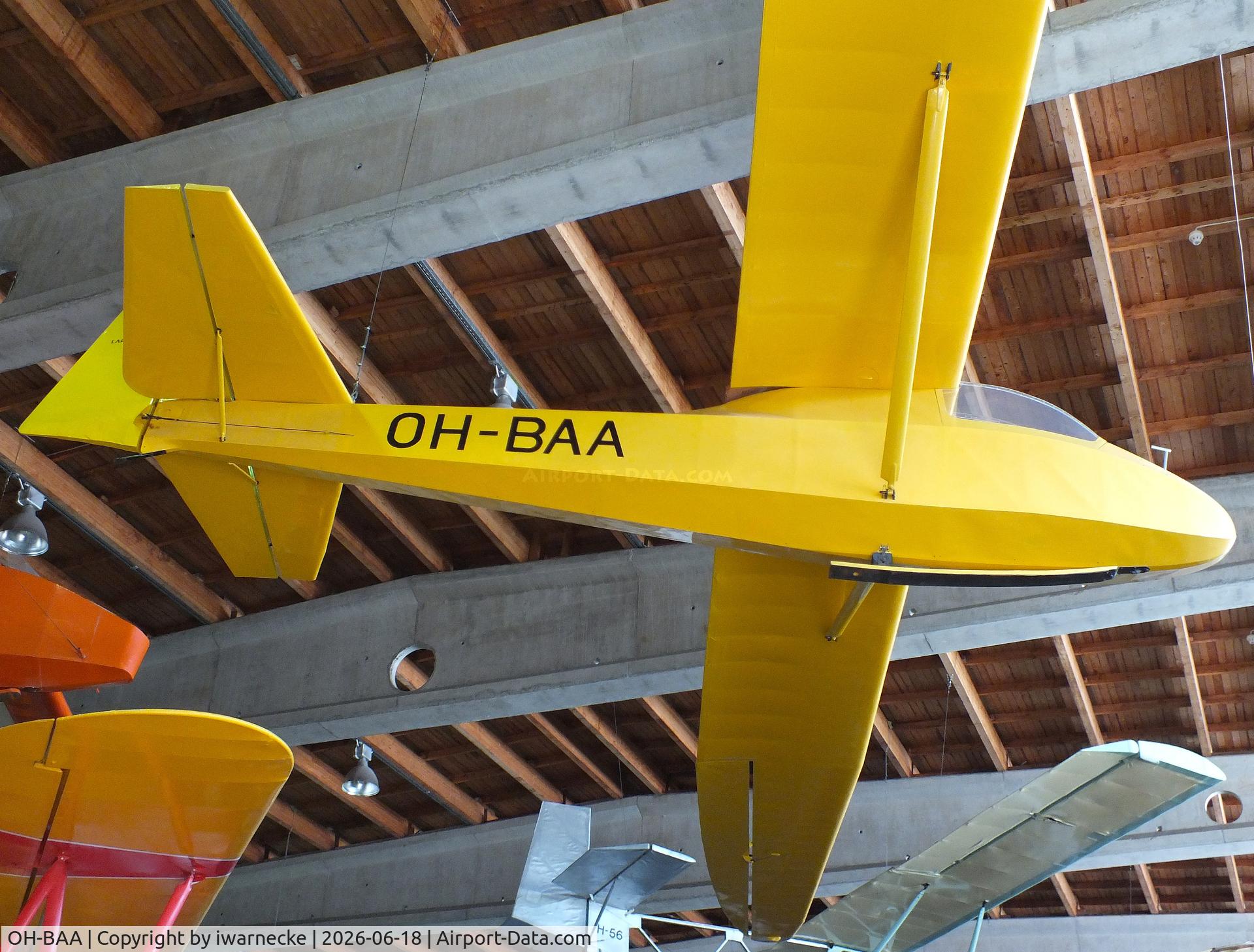 Aircraft OH-BAA, 1943 Schneider DFS 108-49 Grunau Baby IIb, c/n 12/43, Schneider DFS 108-49 Grunau Baby IIb at the Suomen Ilmailumuseo (Finnish Aviation Museum), Vantaa, photo by iwarnecke