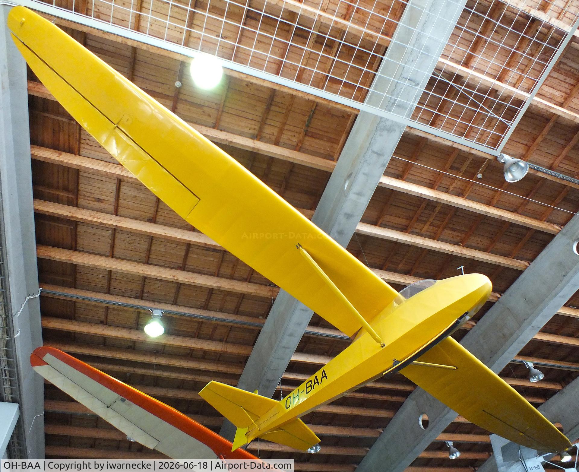 Aircraft OH-BAA, 1943 Schneider DFS 108-49 Grunau Baby IIb, c/n 12/43, Schneider DFS 108-49 Grunau Baby IIb at the Suomen Ilmailumuseo (Finnish Aviation Museum), Vantaa, photo by iwarnecke
