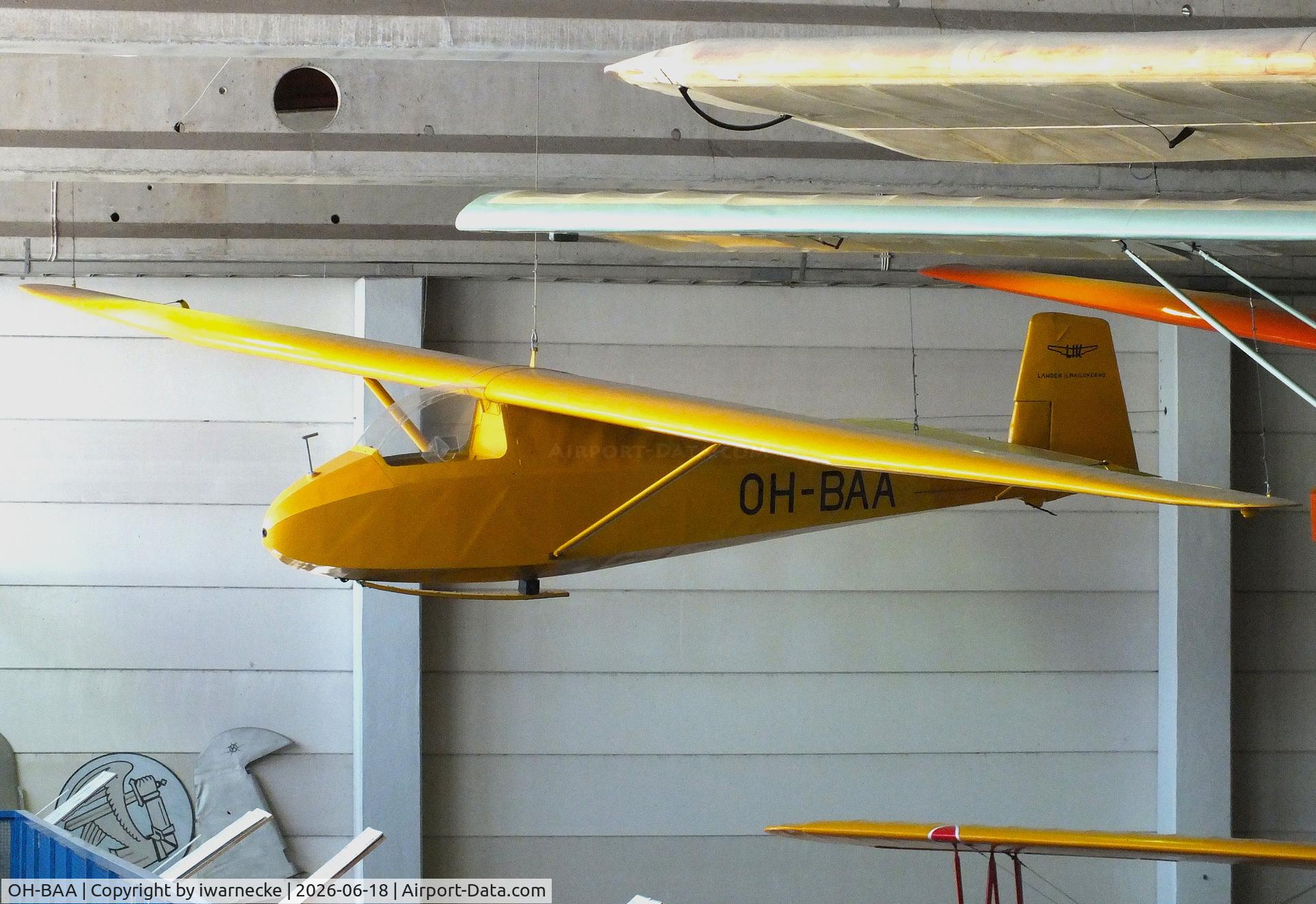 Aircraft OH-BAA, 1943 Schneider DFS 108-49 Grunau Baby IIb, c/n 12/43, Schneider DFS 108-49 Grunau Baby IIb at the Suomen Ilmailumuseo (Finnish Aviation Museum), Vantaa, photo by iwarnecke