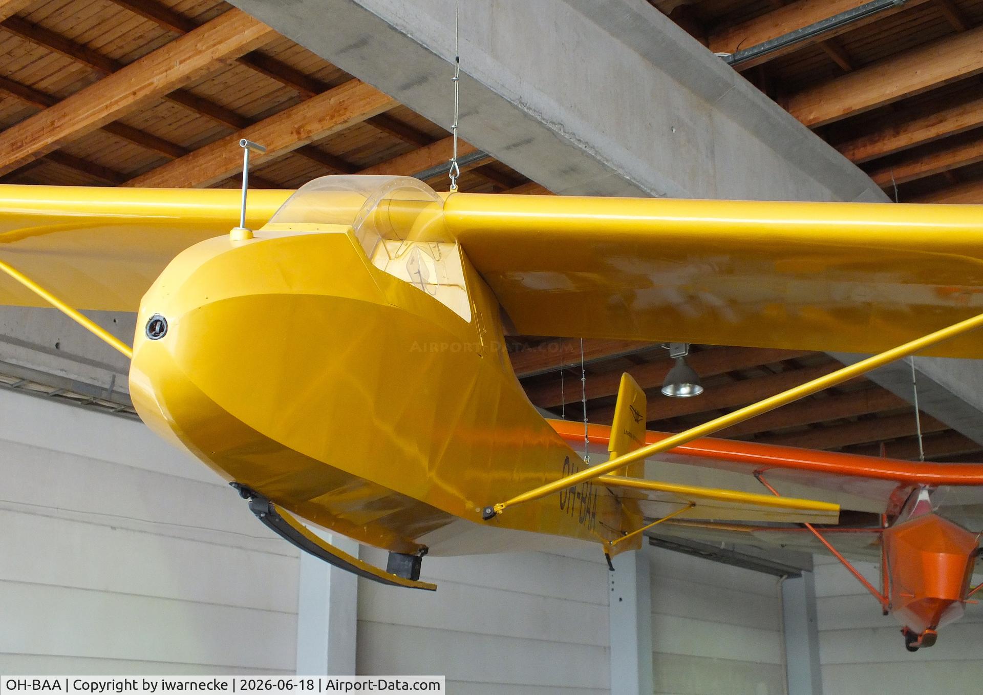 Aircraft OH-BAA, 1943 Schneider DFS 108-49 Grunau Baby IIb, c/n 12/43, Schneider DFS 108-49 Grunau Baby IIb at the Suomen Ilmailumuseo (Finnish Aviation Museum), Vantaa, photo by iwarnecke