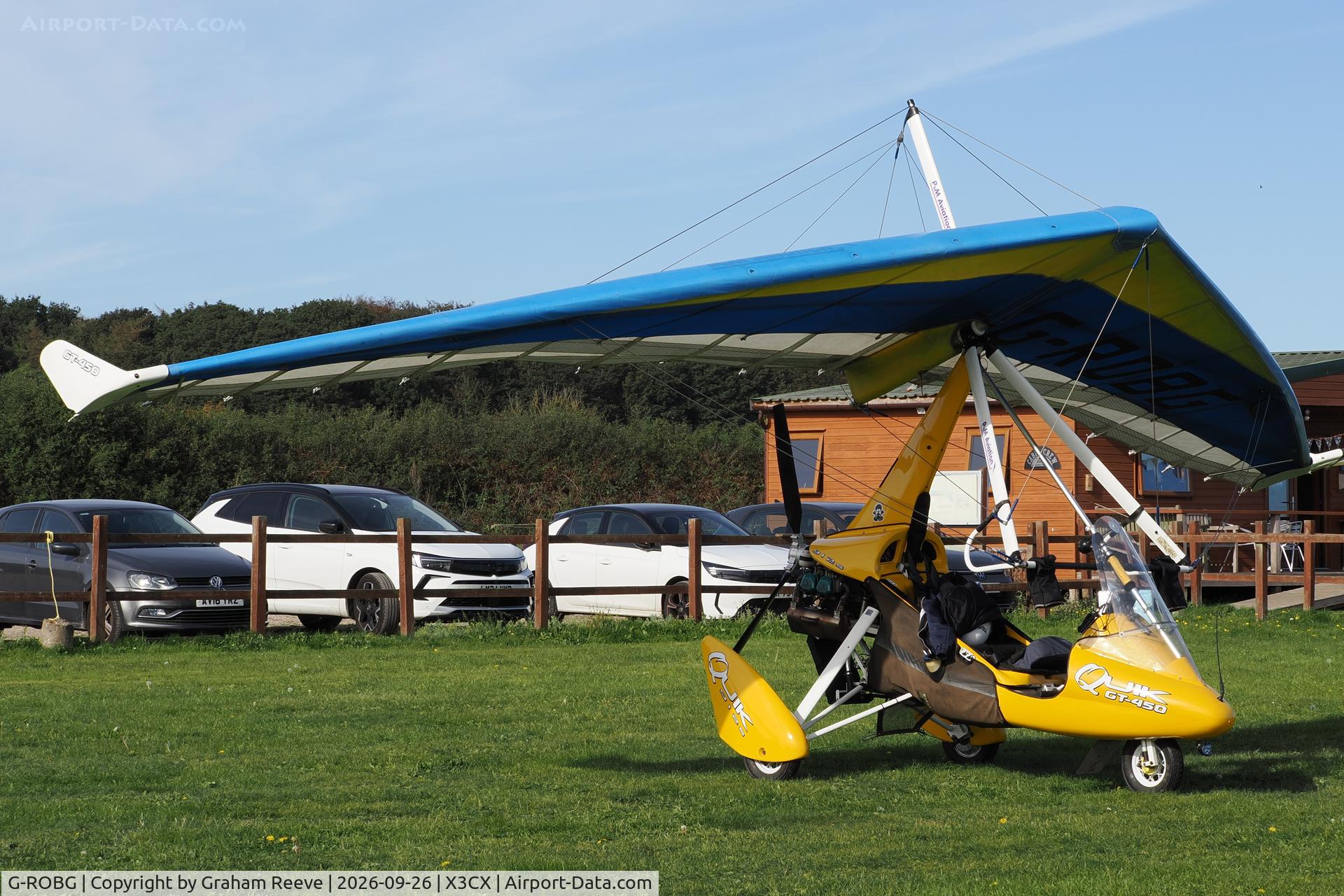 Aircraft G-ROBG, 2010 P&M Aviation Quik GT450, c/n 8516, Parked at Northrepps., at X3CX, photo by Graham Reeve