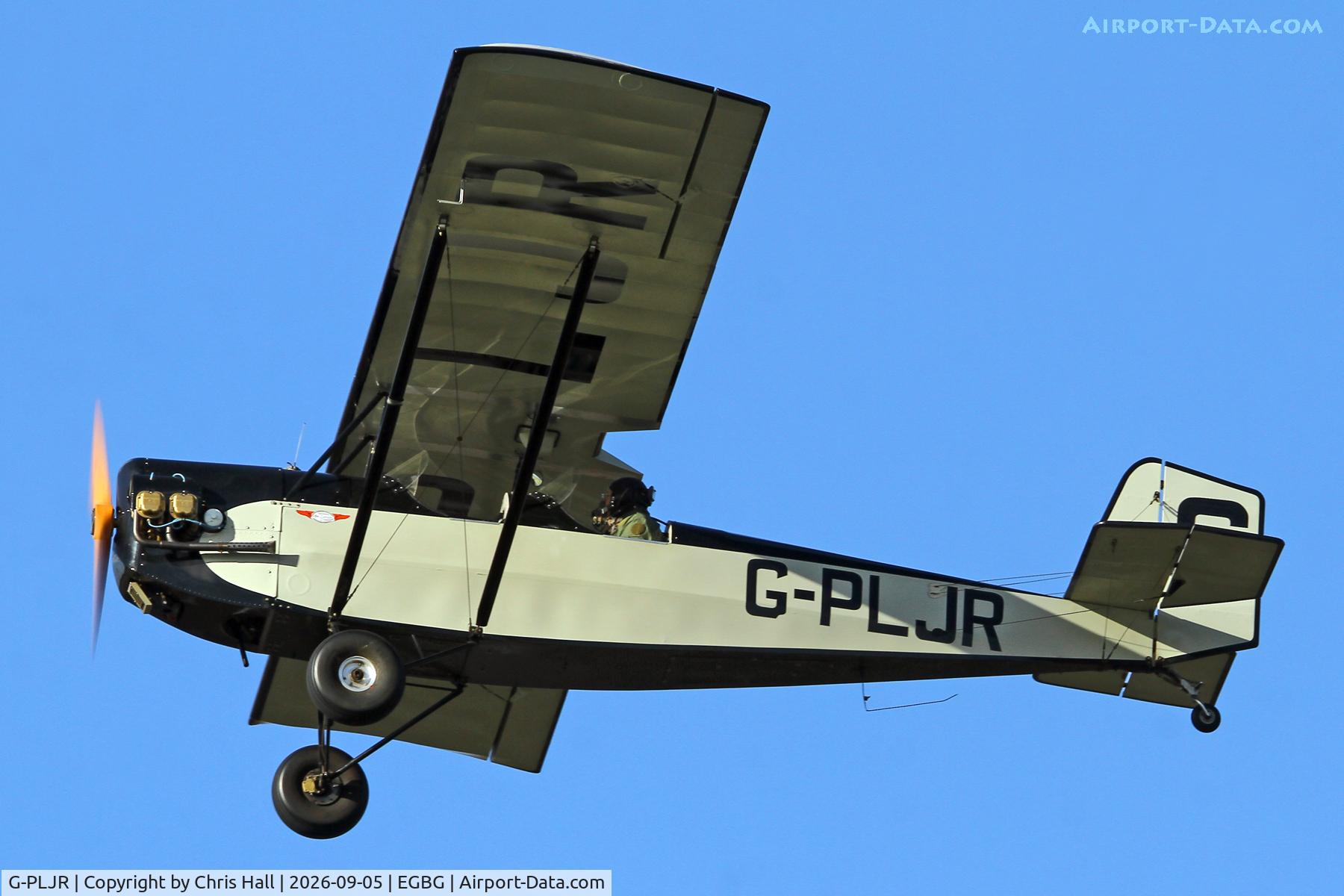 Aircraft G-PLJR, 2015 Pietenpol Air Camper, c/n PFA 047-13426, LAA 80th Anniversary Rally, at EGBG, photo by Chris Hall