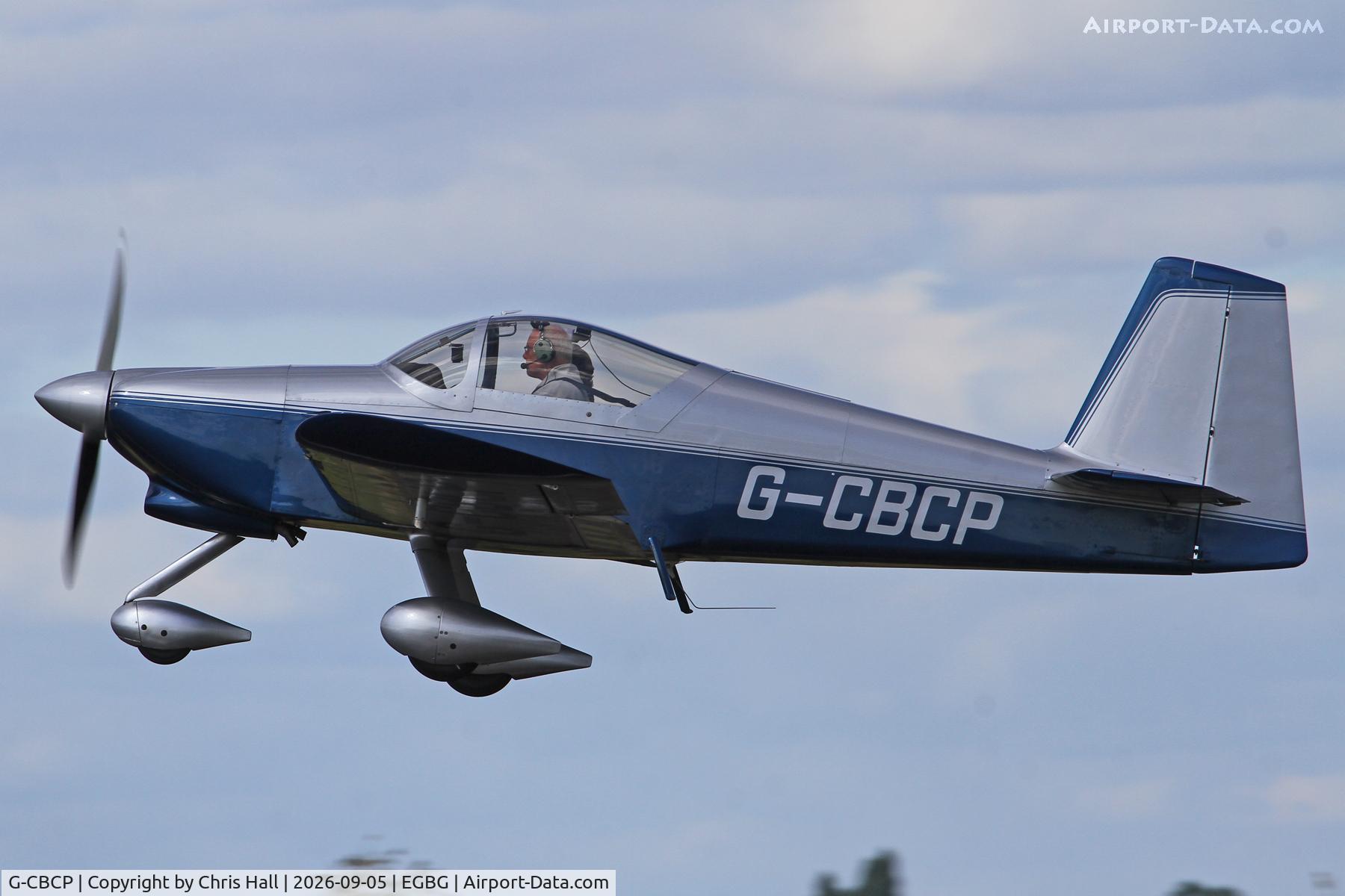 Aircraft G-CBCP, 2003 Vans RV-6A, c/n PFA 181A-13643, LAA 80th Anniversary Rally, at EGBG, photo by Chris Hall