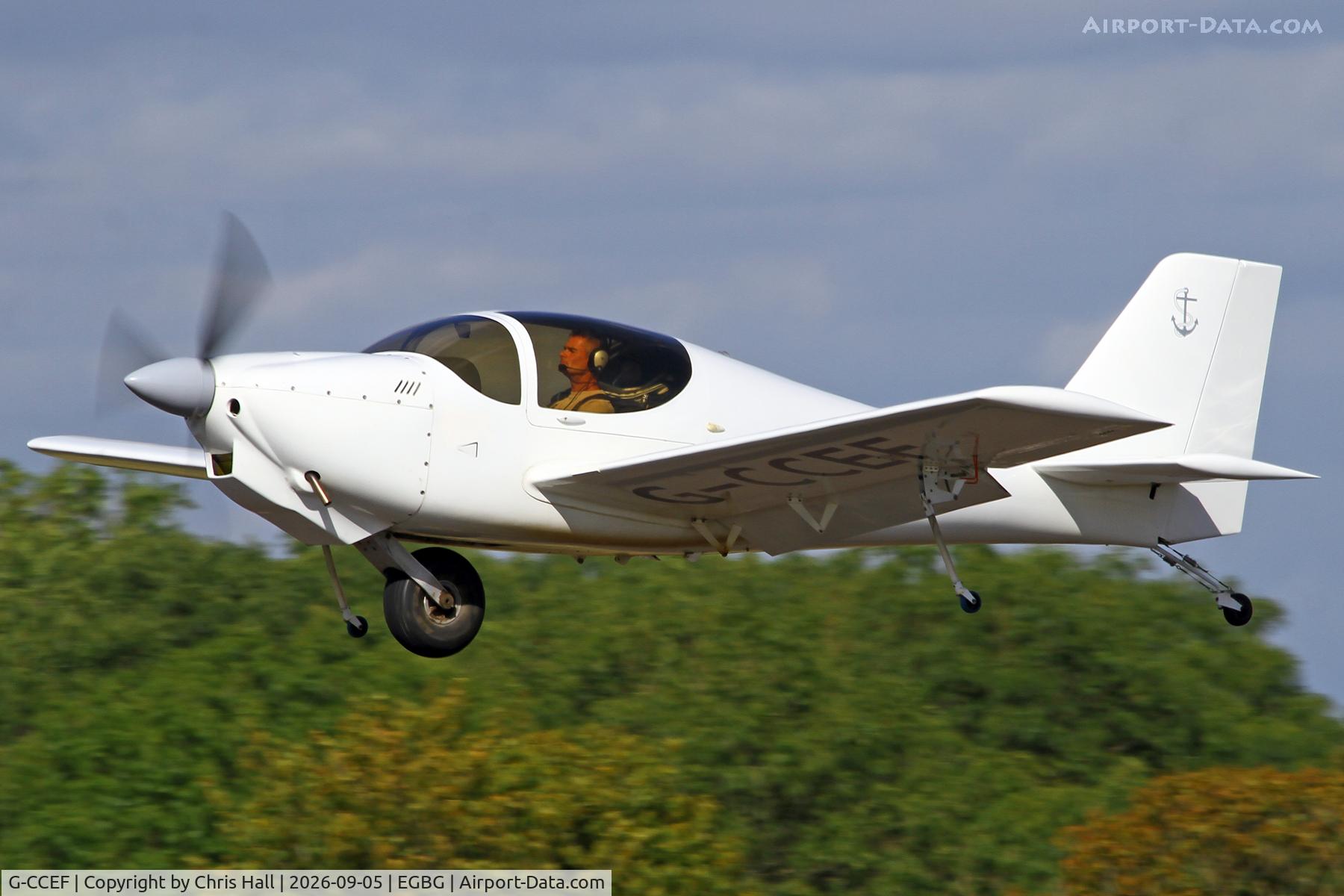 Aircraft G-CCEF, 2004 Europa Monowheel, c/n PFA 247-13038, LAA 80th Anniversary Rally, at EGBG, photo by Chris Hall