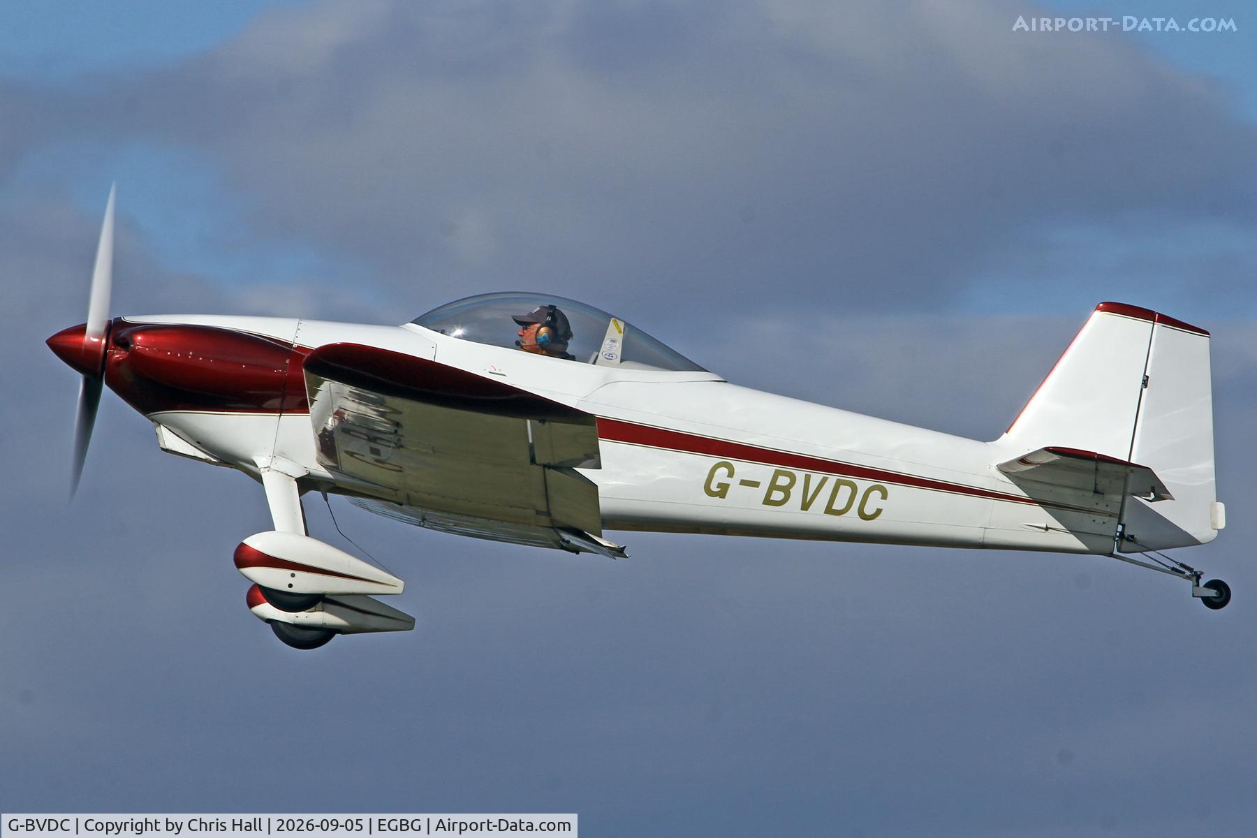 Aircraft G-BVDC, 1994 Vans RV-3, c/n PFA 099-12218, LAA 80th Anniversary Rally, at EGBG, photo by Chris Hall