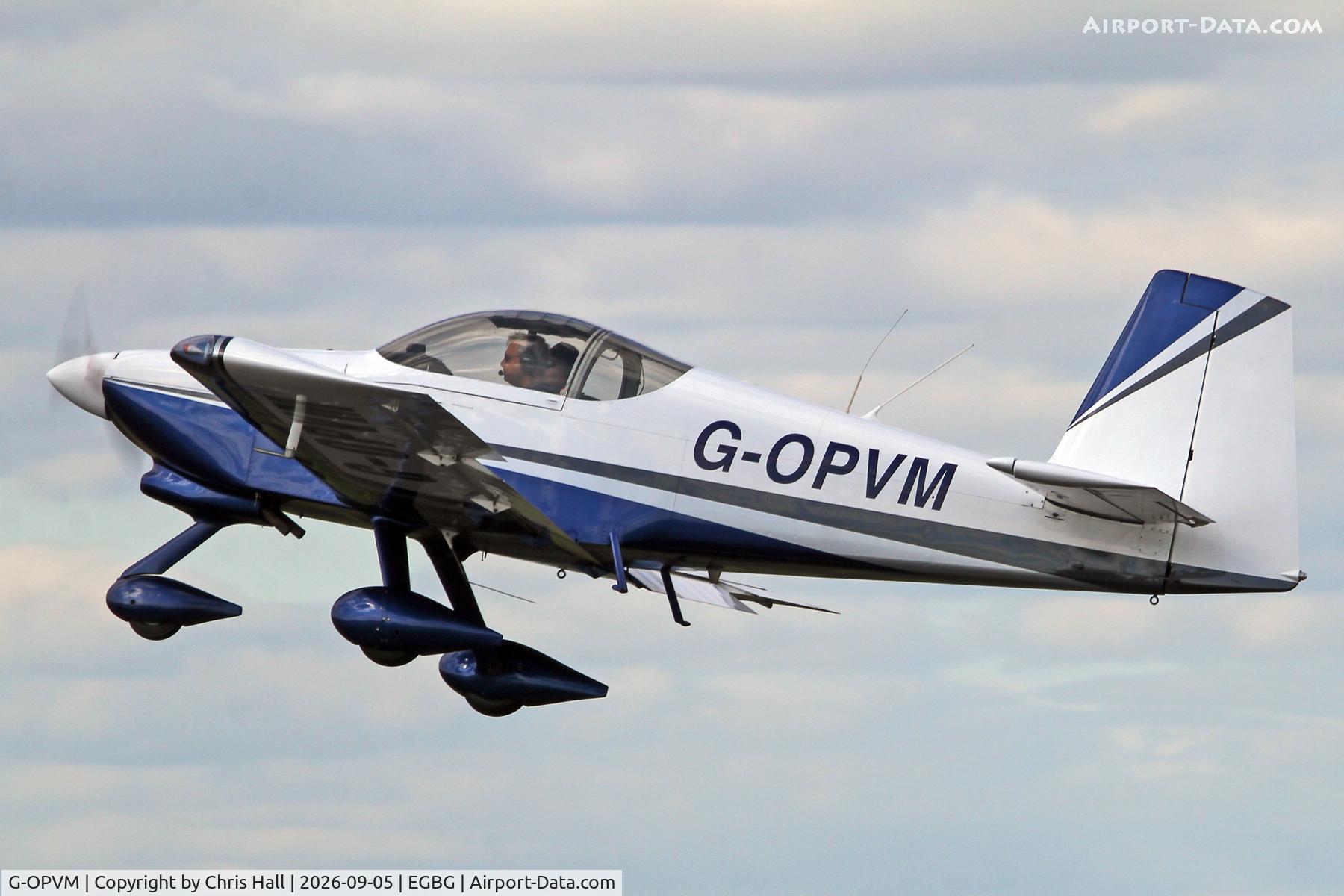 Aircraft G-OPVM, 2005 Vans RV-9A, c/n PFA 320-14351, LAA 80th Anniversary Rally, at EGBG, photo by Chris Hall