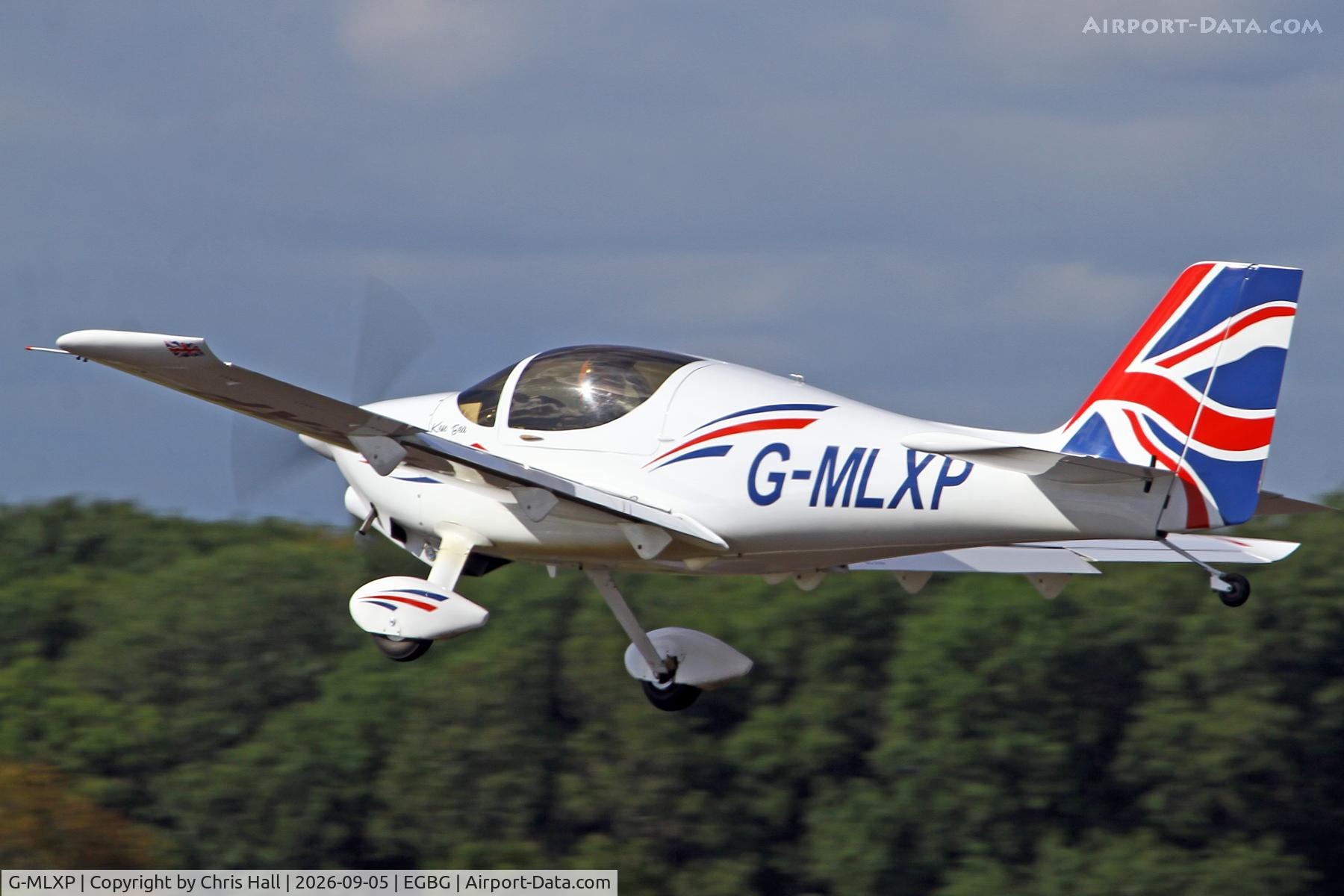 Aircraft G-MLXP, 2013 Europa, c/n PFA 247-12974, LAA 80th Anniversary Rally, at EGBG, photo by Chris Hall
