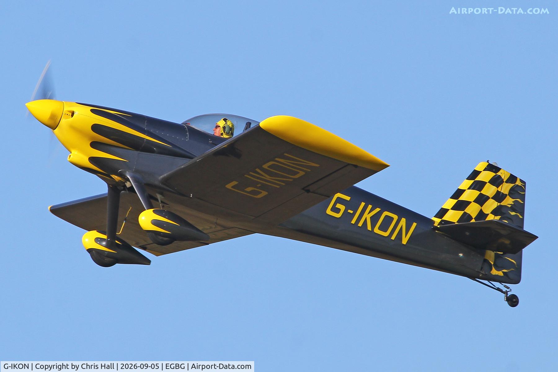Aircraft G-IKON, 2006 Vans RV-4, c/n PFA 181-14474, LAA 80th Anniversary Rally, at EGBG, photo by Chris Hall