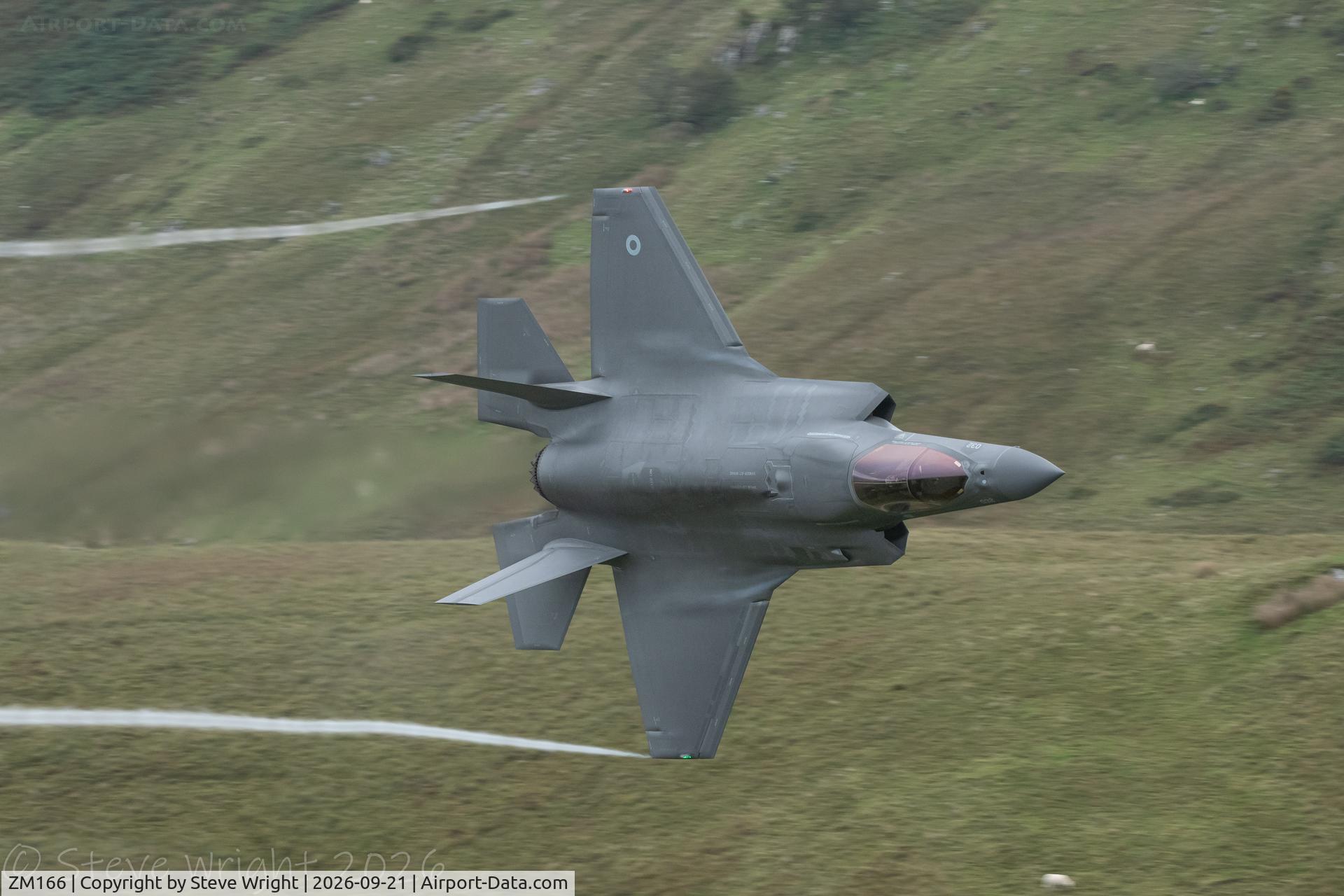 Aircraft ZM166, 2023 Lockheed Martin F-35B Lightning II, c/n BK-22, Cad West, Mach Loop. Cymru UK, photo by Steve Wright