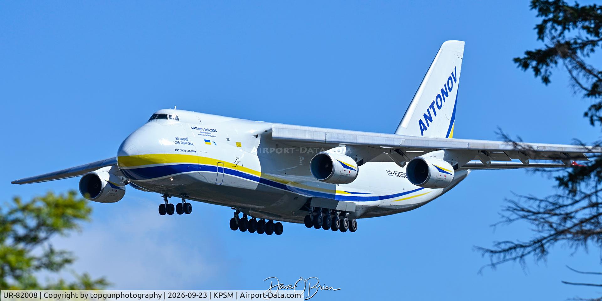 Aircraft UR-82008, 1986 Antonov An-124-100M Ruslan, c/n 19530501006 l/n 106, ADB4425, at KPSM, photo by topgunphotography