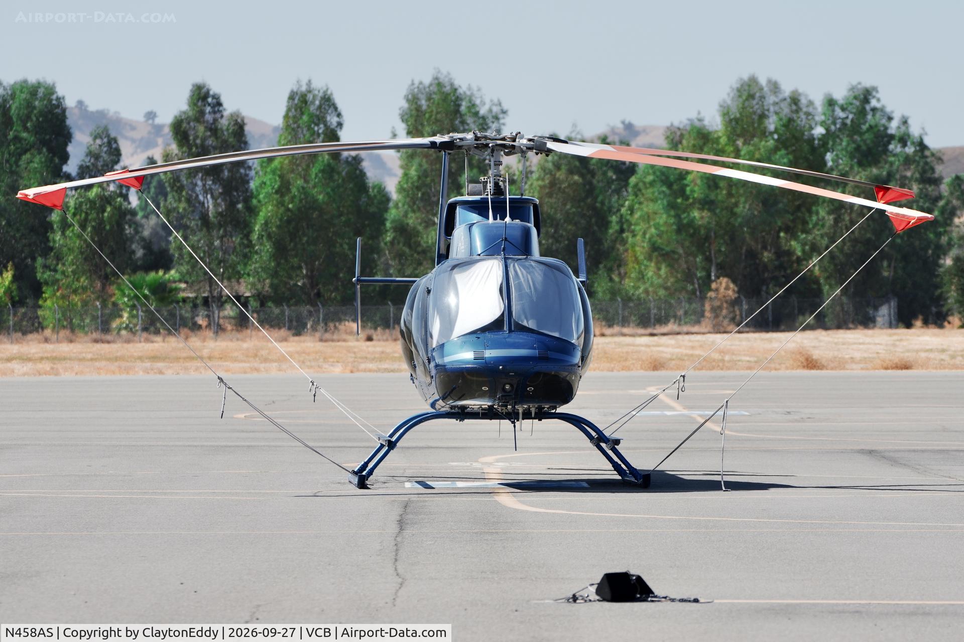 Aircraft N458AS, 2005 Bell 407, c/n 53634, Vacaville Nut Tree airport in California 2026, at VCB, photo by ClaytonEddy