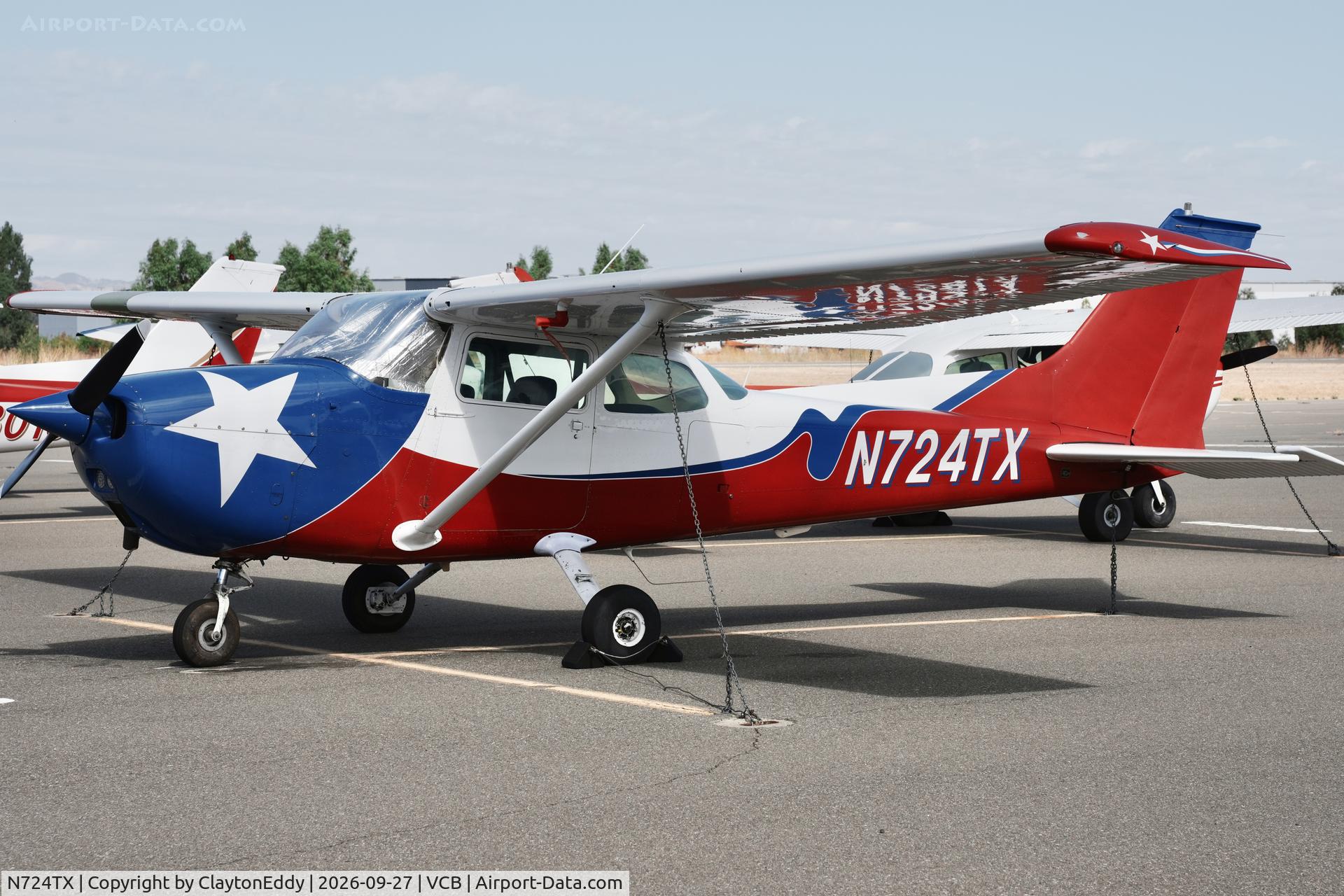 Aircraft N724TX, 1974 Cessna 172M, c/n 17263381, Vacaville Nut Tree airport in California 2026., at VCB, photo by ClaytonEddy