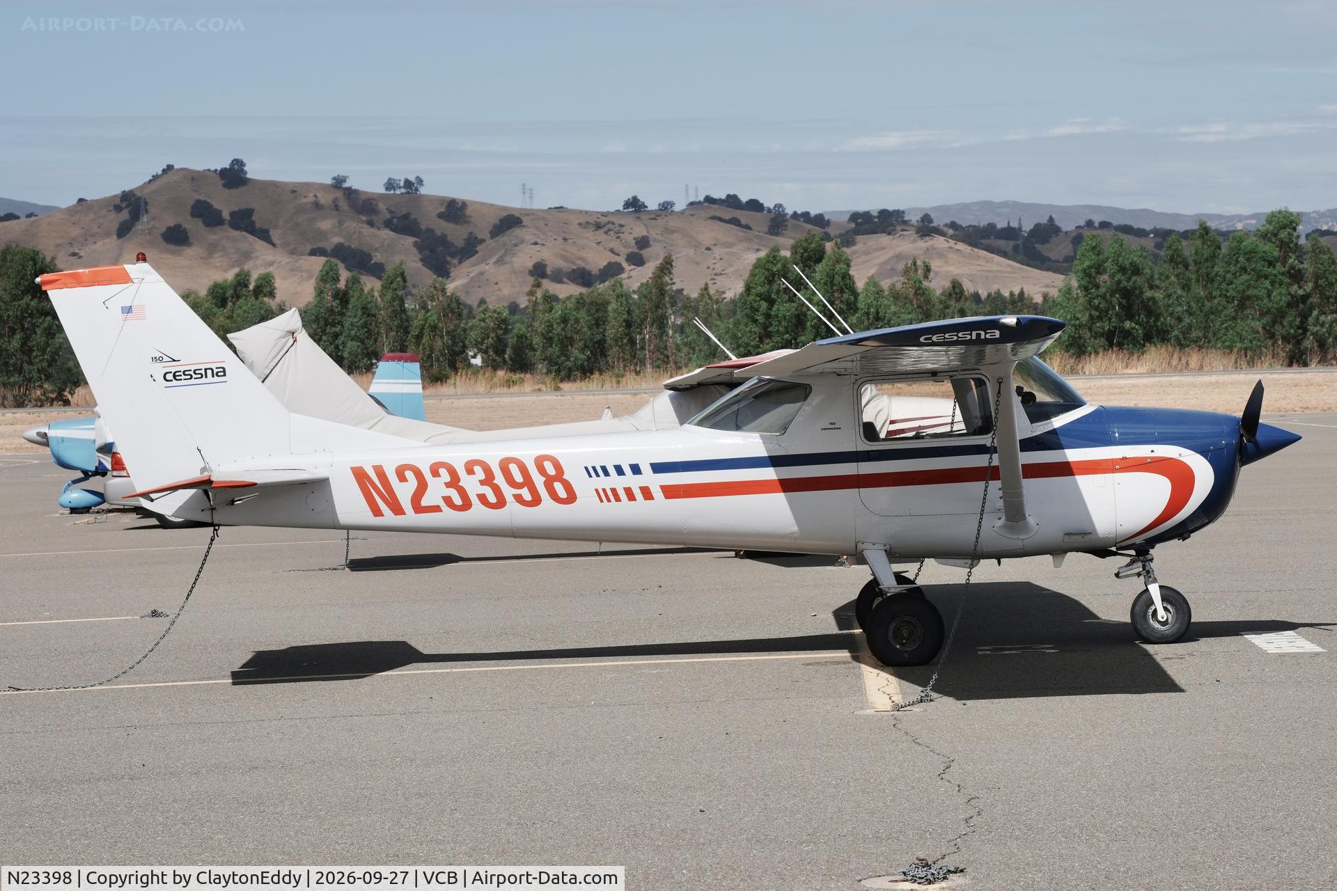 Aircraft N23398, 1968 Cessna 150H, c/n 15068928, Vacaville Nut Tree airport in California 2026., at VCB, photo by ClaytonEddy