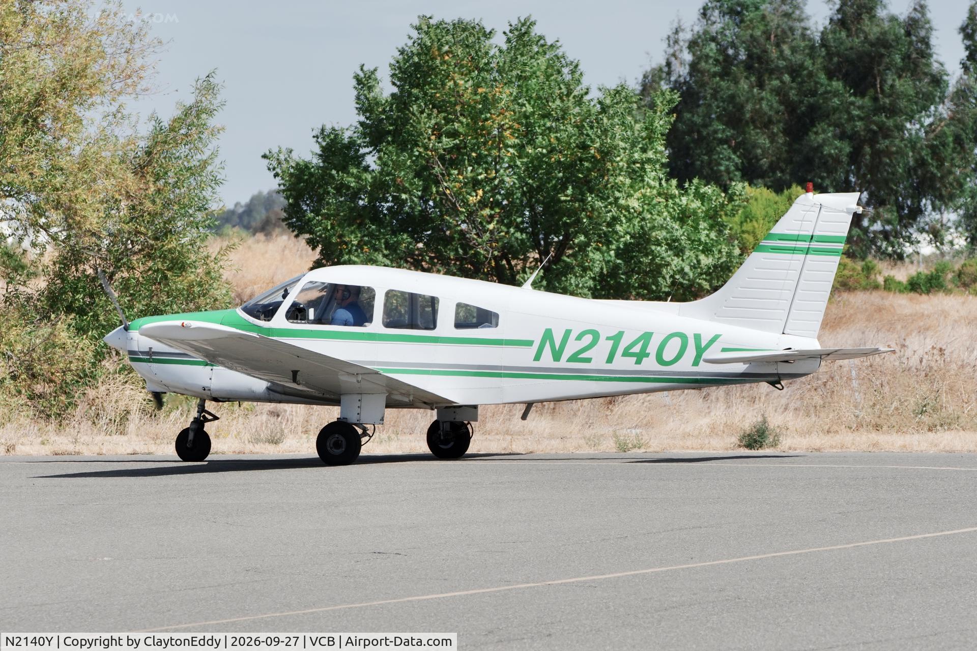 Aircraft N2140Y, 1979 Piper PA-28-161, c/n 28-7916372, Vacaville Nut Tree airport in California 2026., at VCB, photo by ClaytonEddy