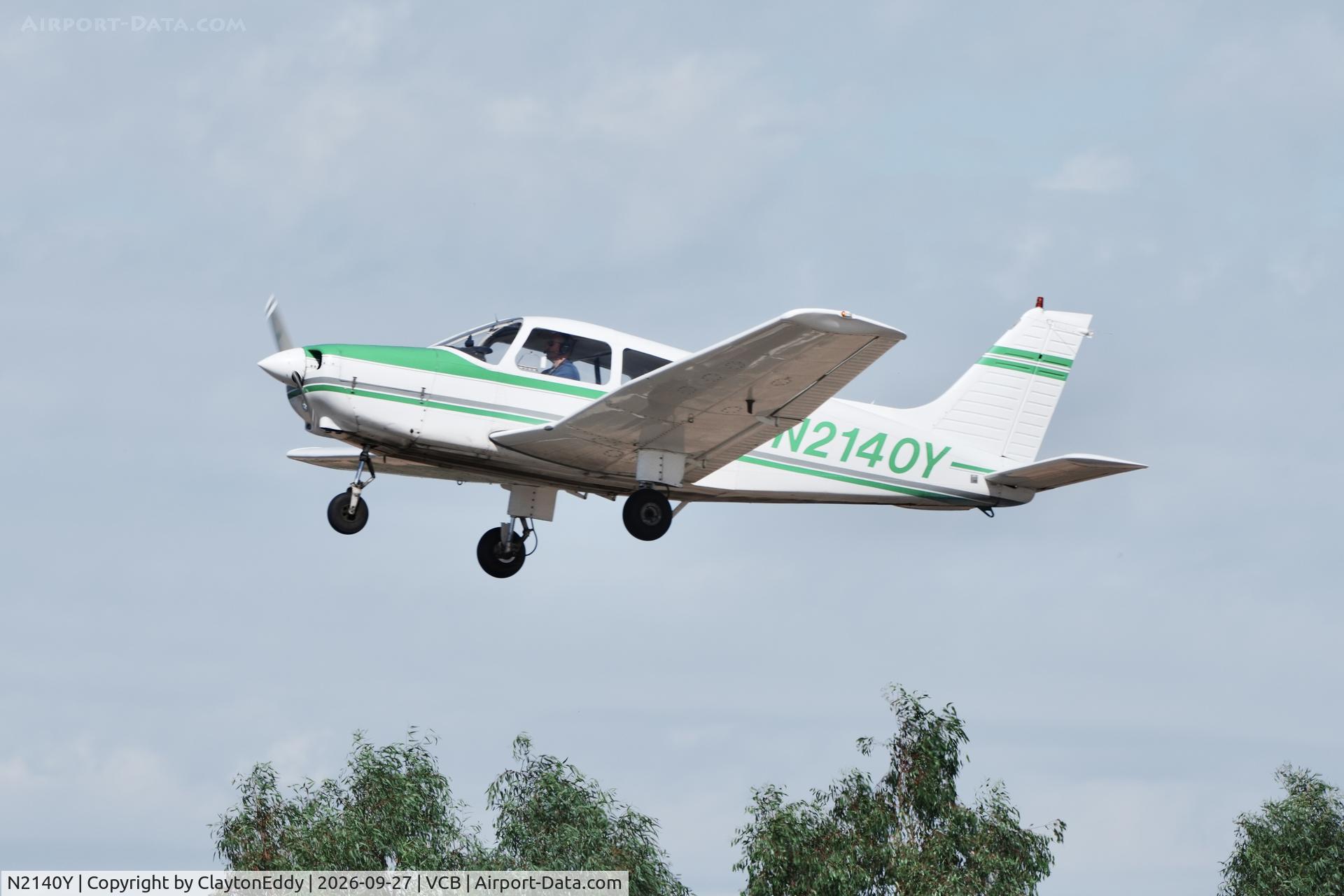 Aircraft N2140Y, 1979 Piper PA-28-161, c/n 28-7916372, Vacaville Nut Tree airport in California 2026, at VCB, photo by ClaytonEddy