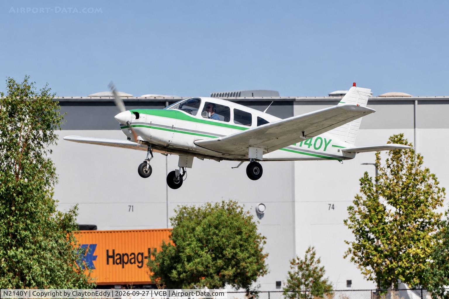 Aircraft N2140Y, 1979 Piper PA-28-161, c/n 28-7916372, Vacaville Nut Tree airport in California 2026, at VCB, photo by ClaytonEddy