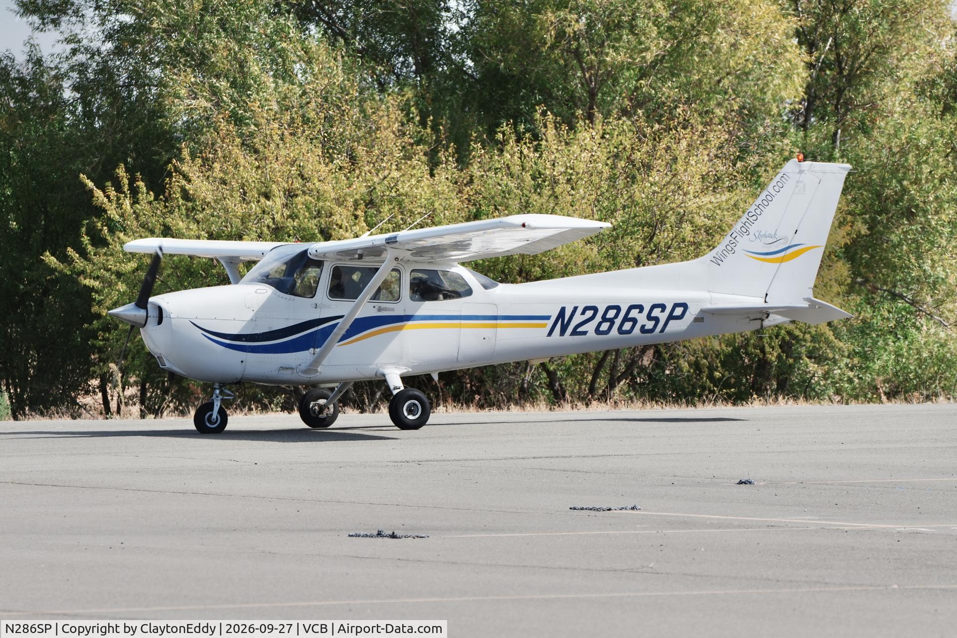 Aircraft N286SP, 1999 Cessna 172S, c/n 172S8238, Vacaville Nut Tree airport in California 2026, at VCB, photo by ClaytonEddy