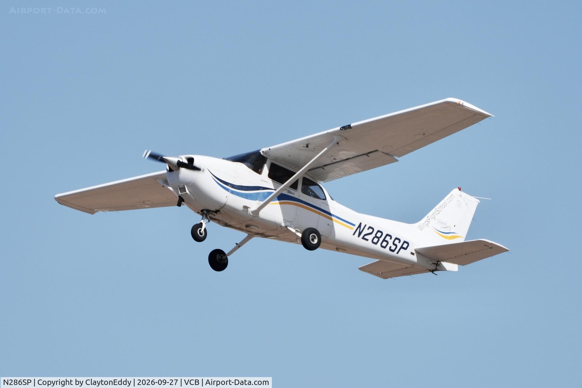 Aircraft N286SP, 1999 Cessna 172S, c/n 172S8238, Vacaville Nut Tree airport in California 2026, at VCB, photo by ClaytonEddy