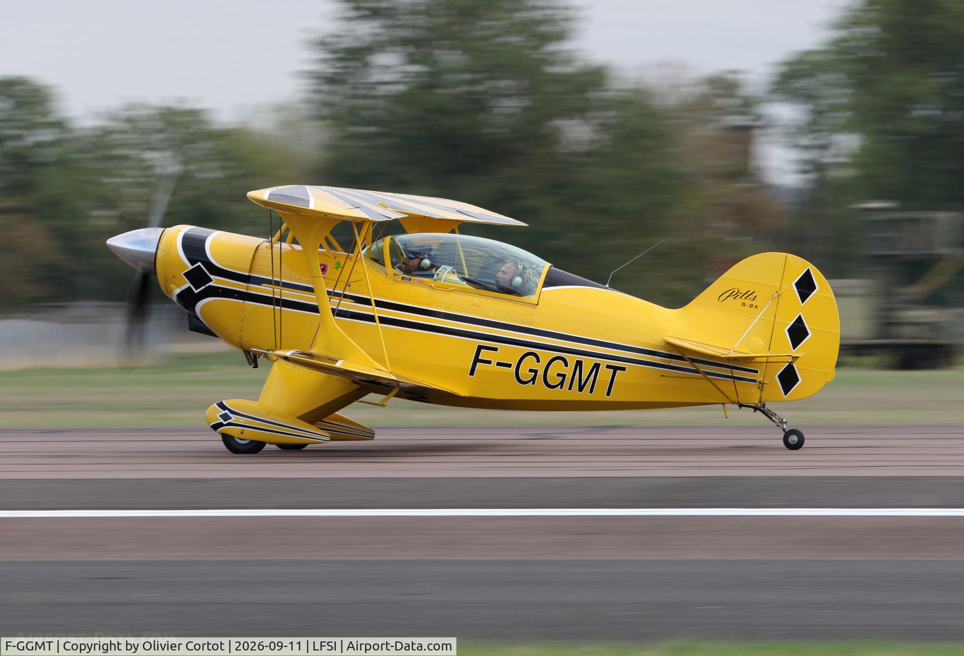 Aircraft F-GGMT, Pitts S-2A Special, c/n 2272, 2026 airshow, at LFSI, photo by Olivier Cortot