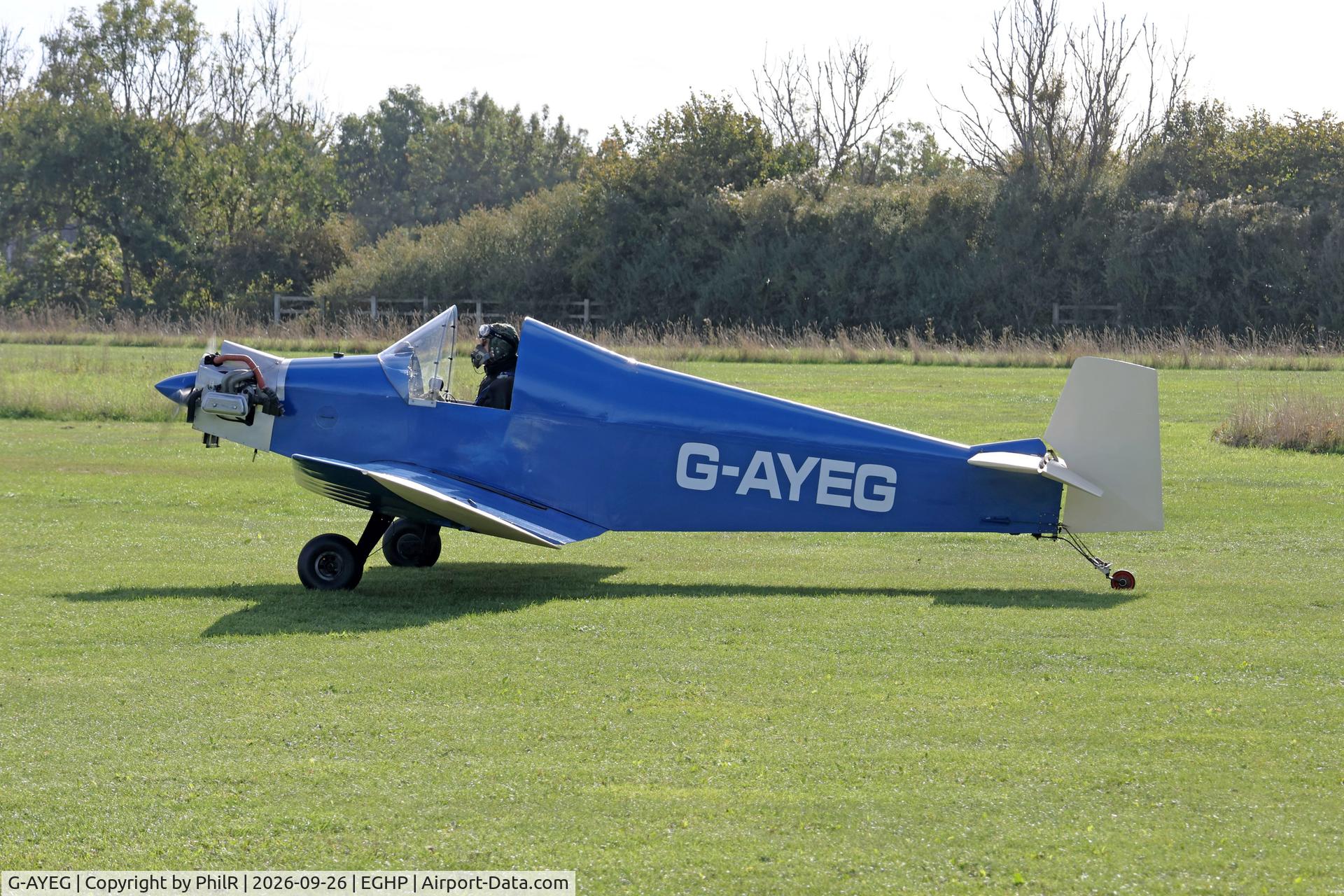 Aircraft G-AYEG, 1970 Falconar F-9, c/n PFA 1321, G-AYEG 1970 Falconar F-9 STOL Championship Popham, at EGHP, photo by PhilR
