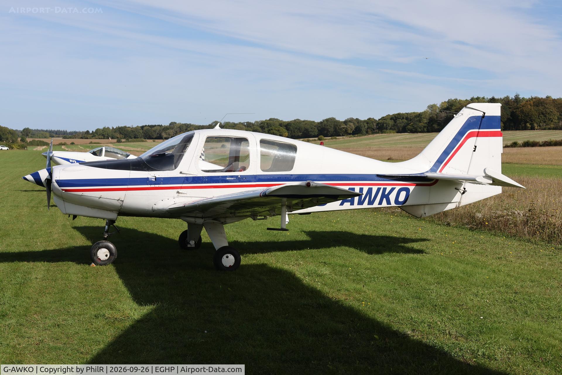 Aircraft G-AWKO, 1968 Beagle B-121 Pup Series 1 (Pup 100), c/n B121-019, G-AWKO 1968 Beagle B121 Pup Series 1 STOL Championship Popham, at EGHP, photo by PhilR