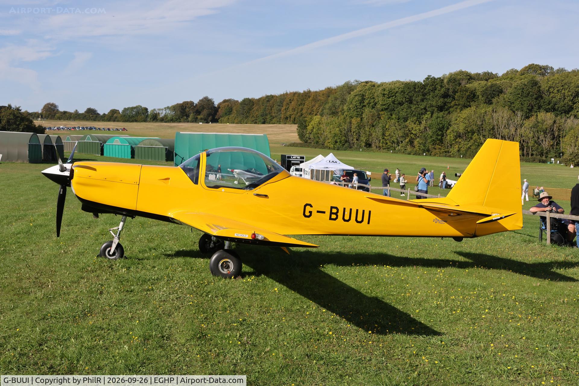 Aircraft G-BUUI, 1993 Slingsby T-67M Firefly Mk2, c/n 2119, G-BUUI 1993 Slingsby T67M MKII Firefly STOL Championship Popham, at EGHP, photo by PhilR