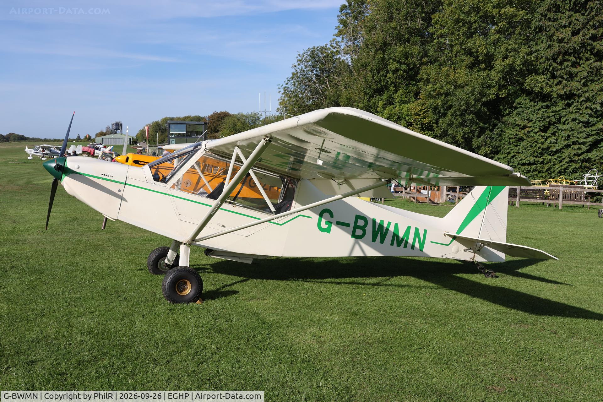 Aircraft G-BWMN, 1996 Rans S-7 Courier, c/n PFA 218-12446, G-BWMN 1996 RANS S7 Courier STOL Championship Popham, at EGHP, photo by PhilR