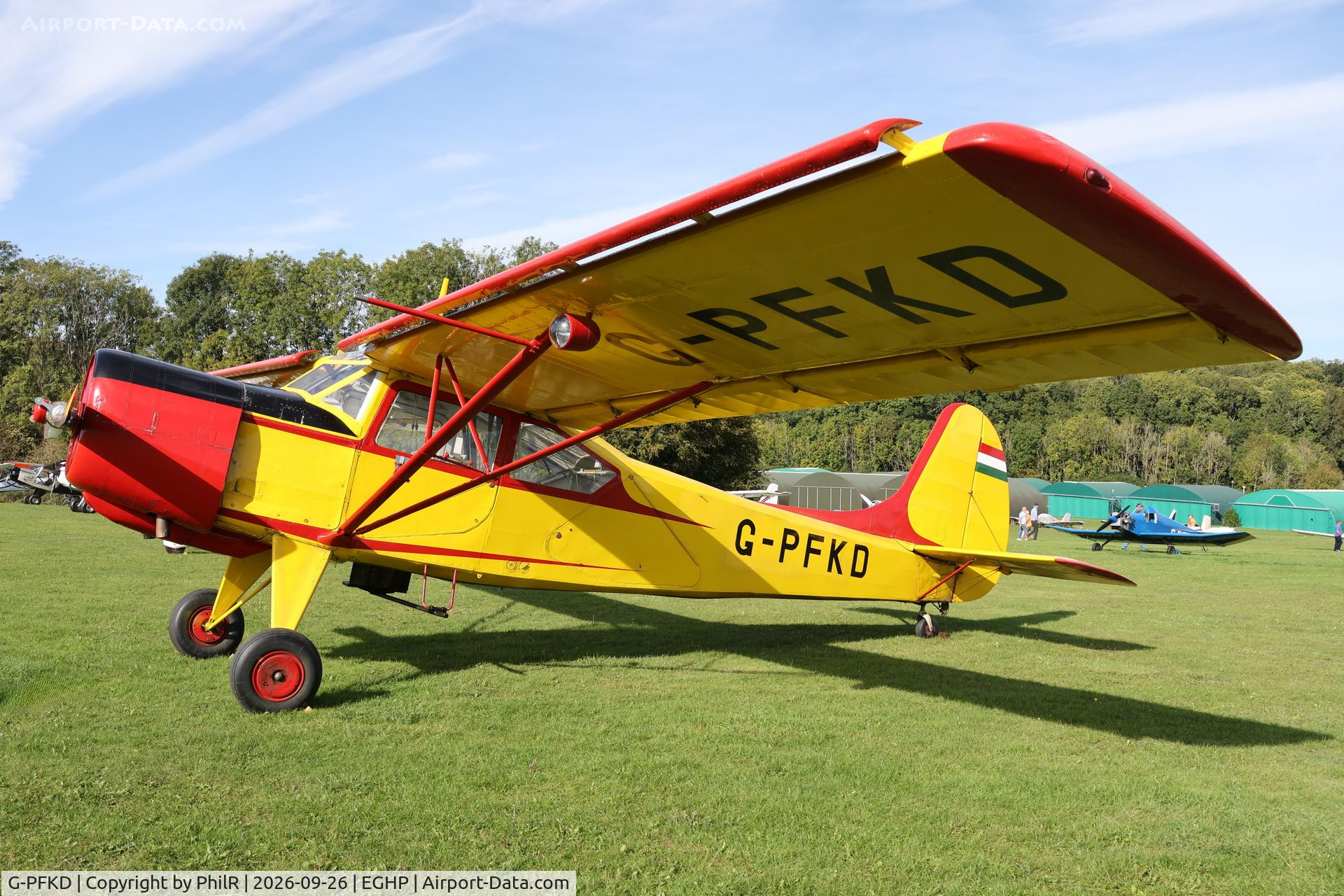 Aircraft G-PFKD, 1960 Yakovlev Yak-12M, c/n 210999, G-PFKD 1960 Wytwornia Sprzetu Kominikacyjnego Okecie YAK-12M STOL Championship Popham, at EGHP, photo by PhilR