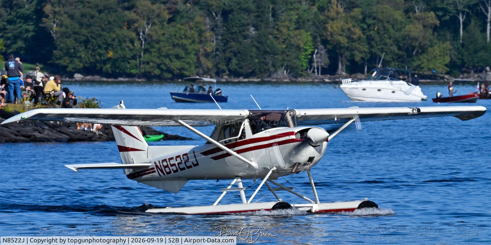 Aircraft N8522J, 1967 Cessna 150G, c/n 15066422, Moosehead Lake Fly in 26, at 52B, photo by topgunphotography