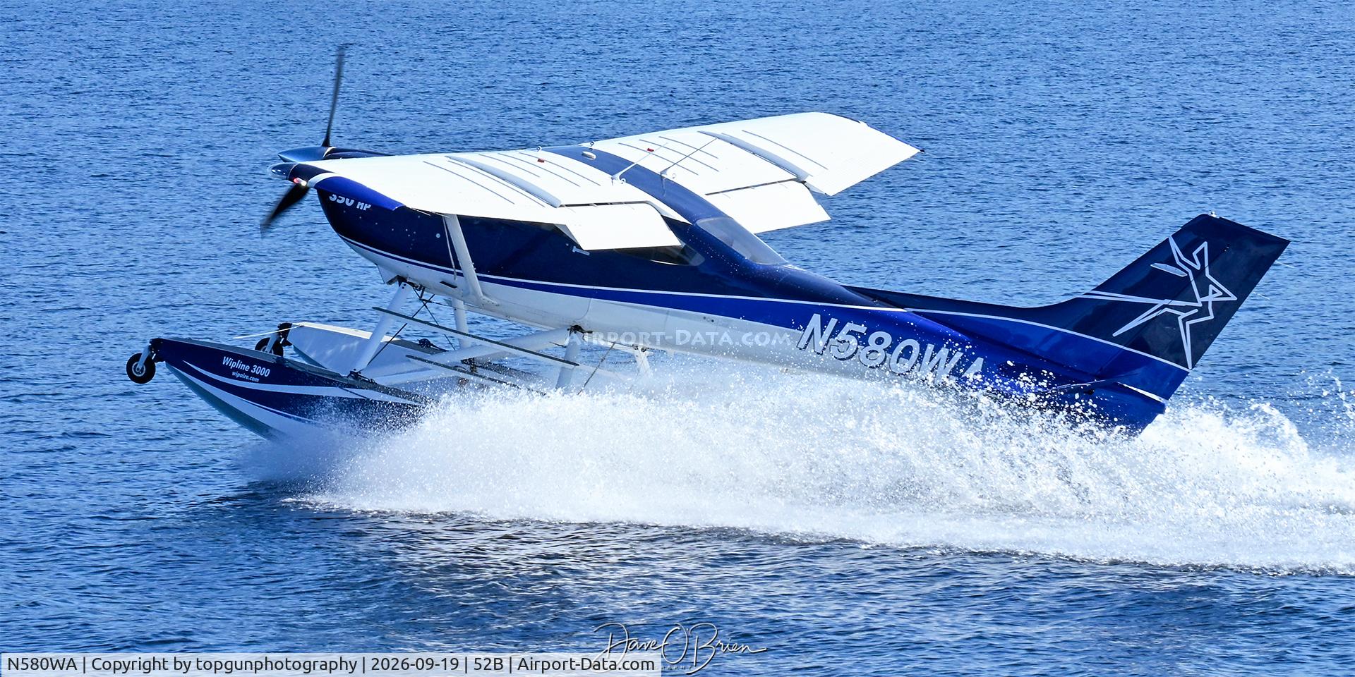 Aircraft N580WA, 2002 Cessna 182T Skylane, c/n 18281178, Moosehead Lake Fly in 26, at 52B, photo by topgunphotography