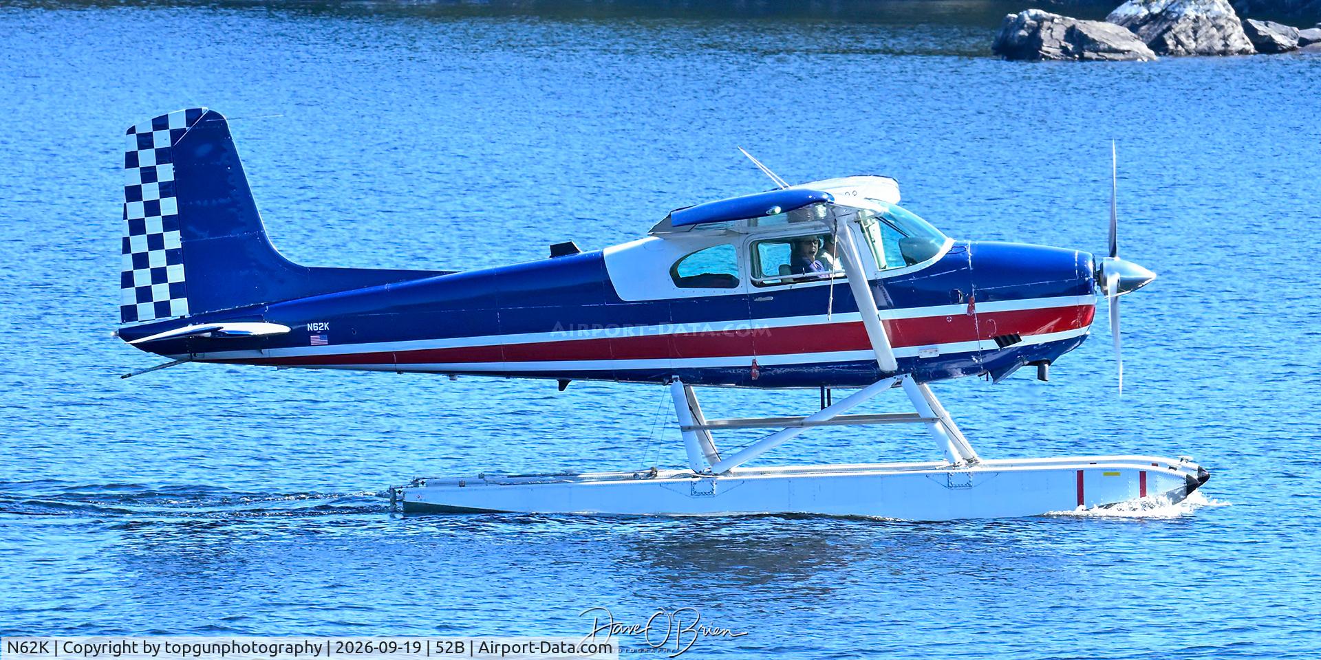 Aircraft N62K, 1962 Cessna 180E, c/n 18051115, Moosehead Lake Fly in 26, at 52B, photo by topgunphotography