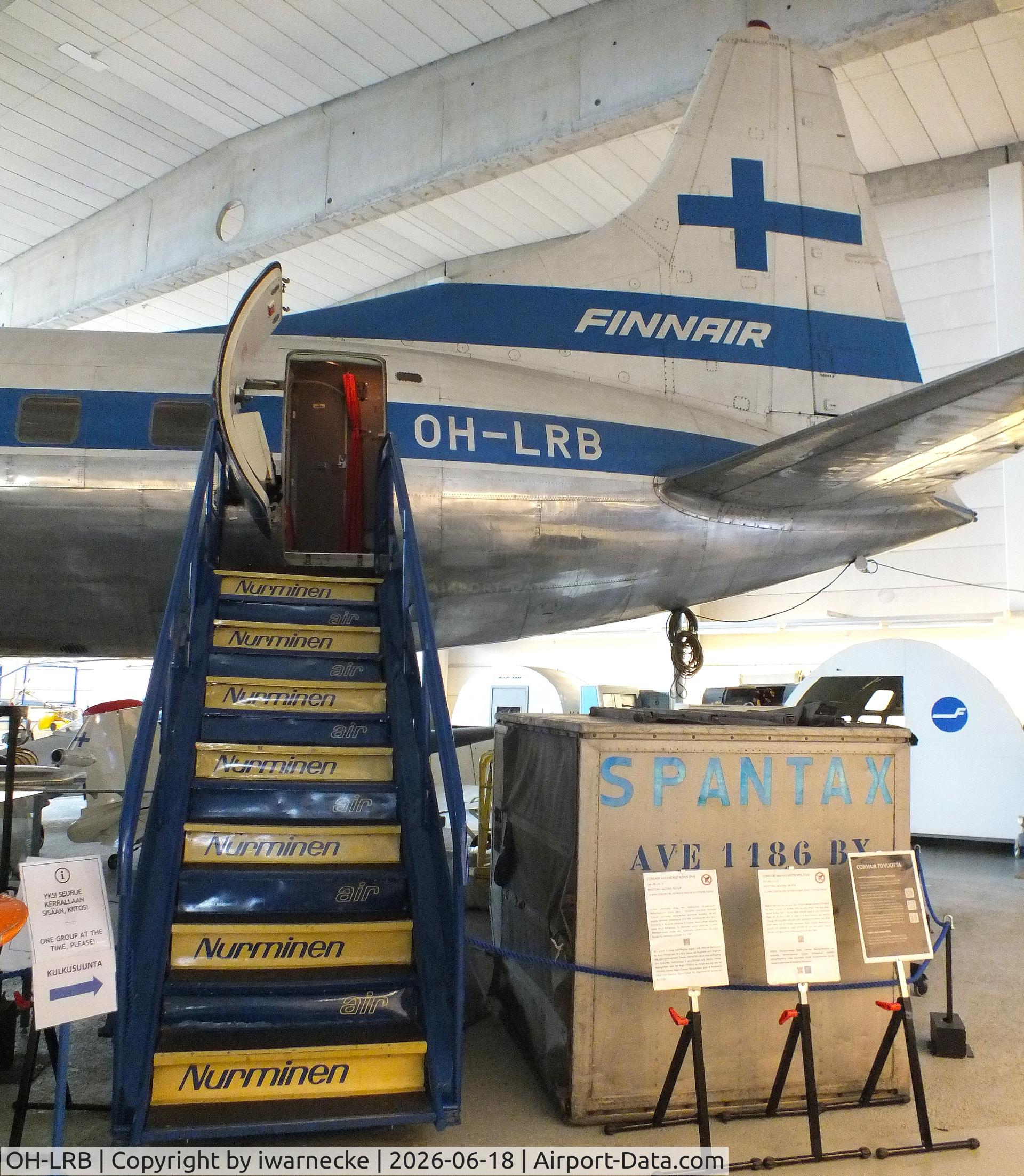 Aircraft OH-LRB, 1953 Convair CV-440-40 (CV-340-40), c/n 73, Convair CV-440-40 at the Suomen Ilmailumuseo (Finnish Aviation Museum), Vantaa, photo by iwarnecke