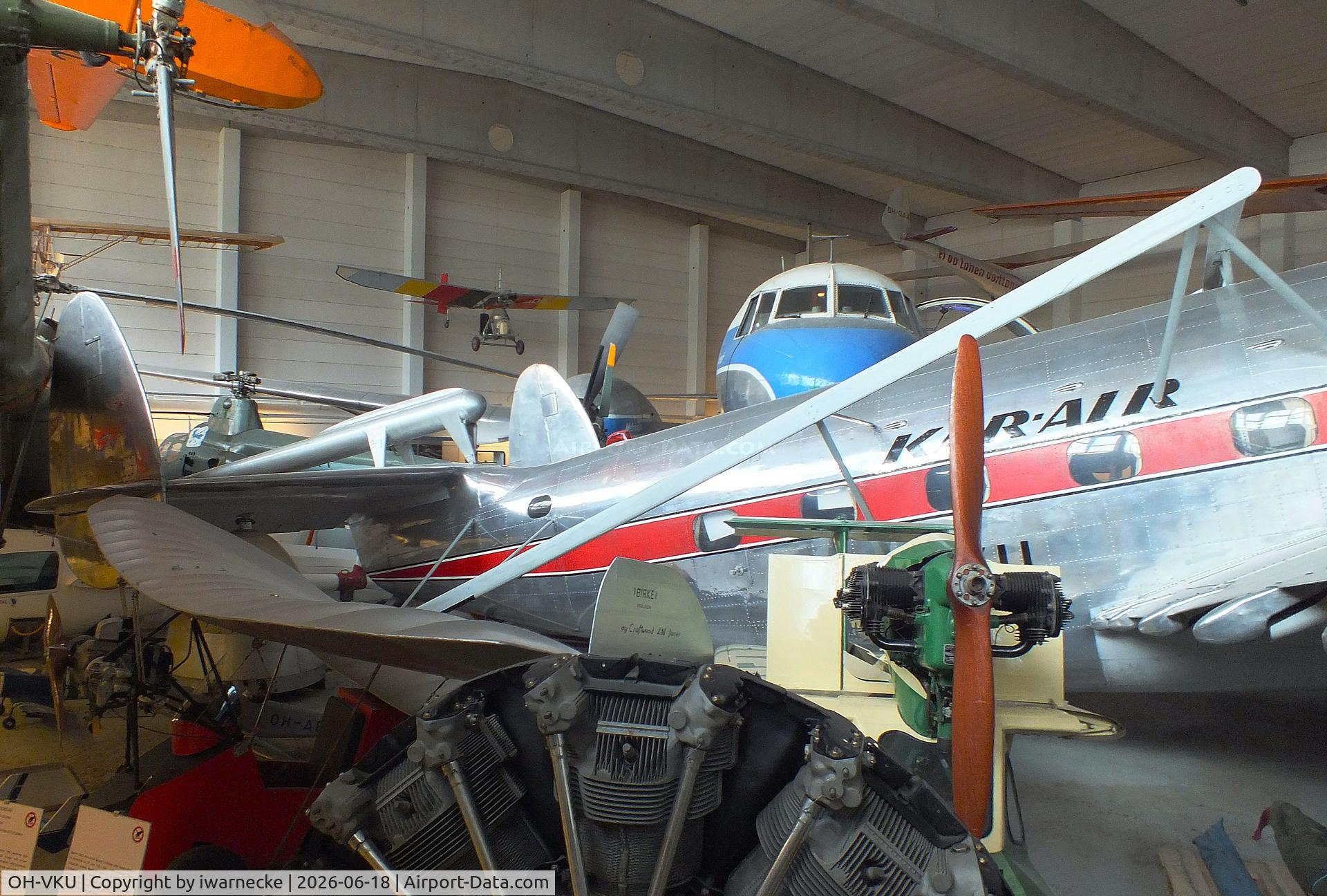 Aircraft OH-VKU, Lockheed 18-56 Lodestar Lodestar, c/n 2006, Lockheed 18-56 Lodestar with geophysical surveying equipment at the Suomen Ilmailumuseo (Finnish Aviation Museum), Vantaa, photo by iwarnecke