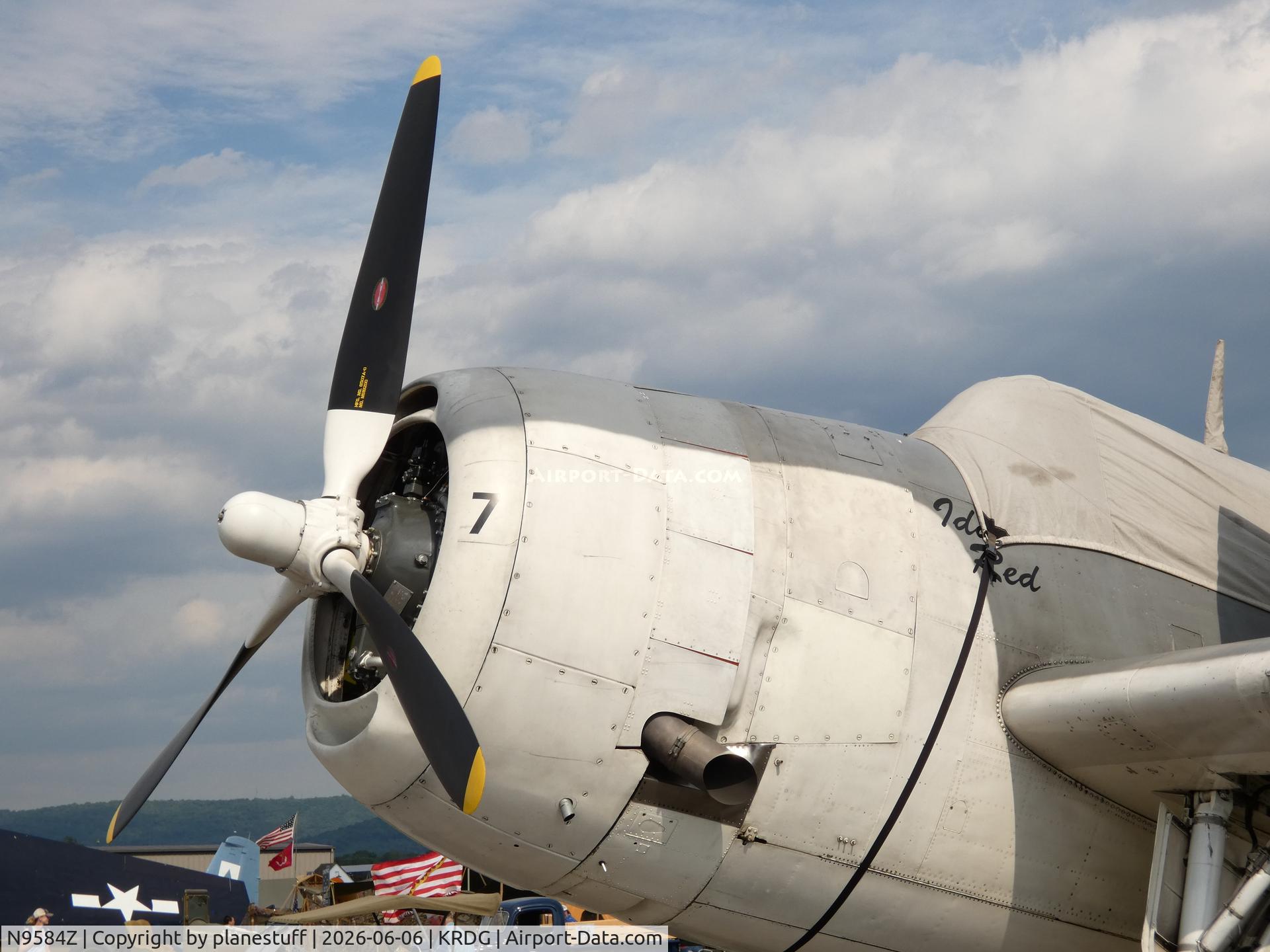 Aircraft N9584Z, 1945 Grumman TBM-3E Avenger, c/n 85882, WWII Weekend 2026, at KRDG, photo by planestuff