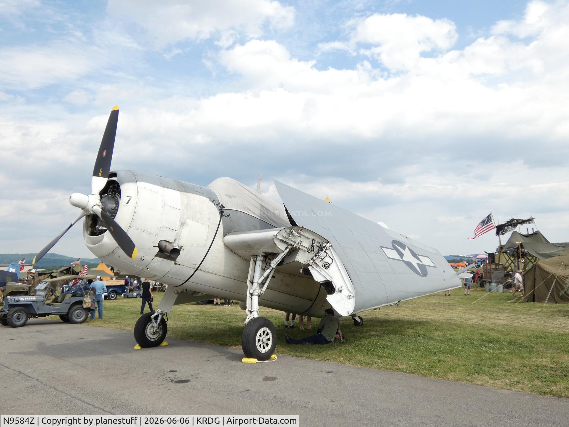 Aircraft N9584Z, 1945 Grumman TBM-3E Avenger, c/n 85882, WWII Weekend 2026, at KRDG, photo by planestuff