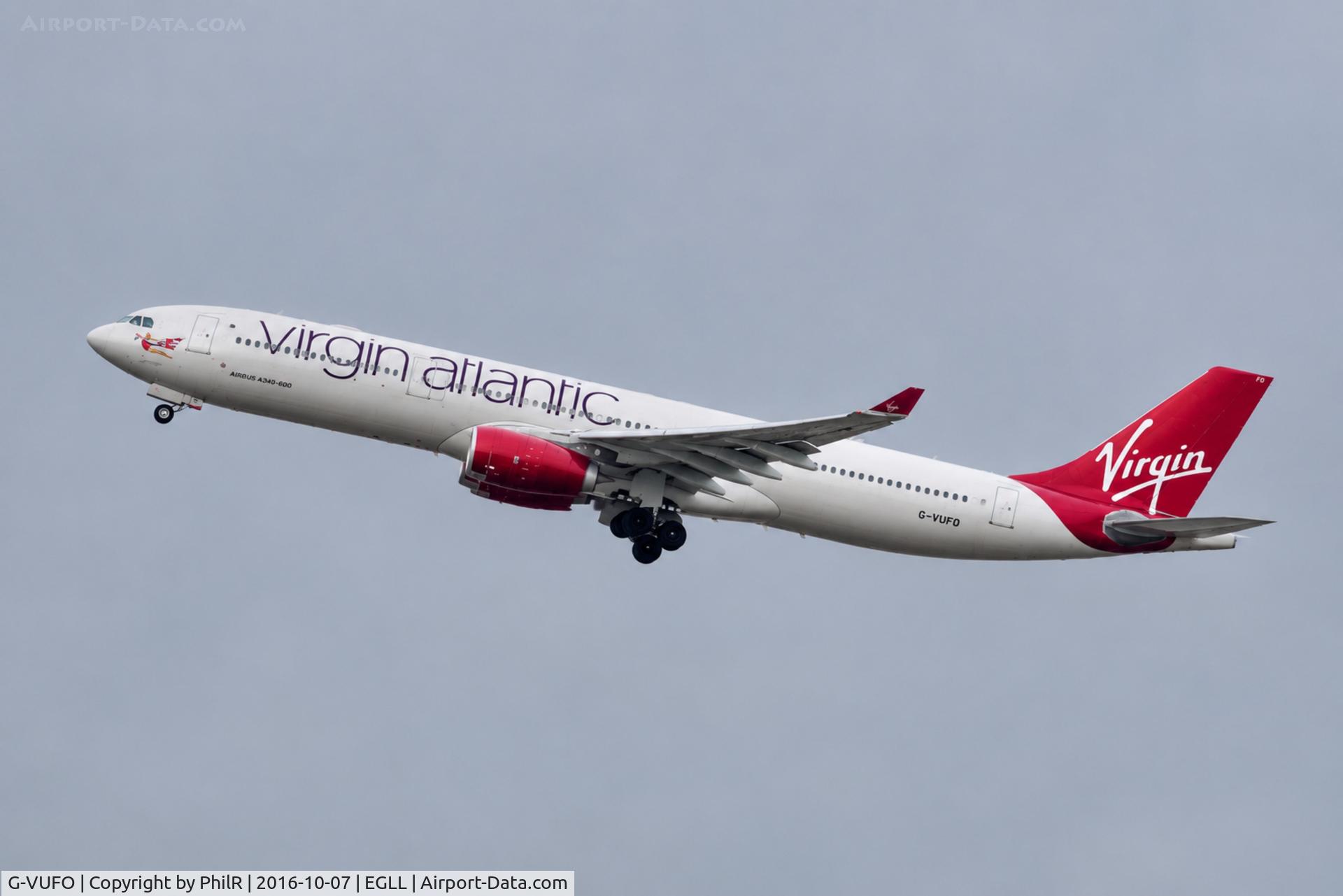 Aircraft G-VUFO, 2012 Airbus A330-343X, c/n 1352, G-VUFO 2012 A330-300 Virgin LHR, at EGLL, photo by PhilR