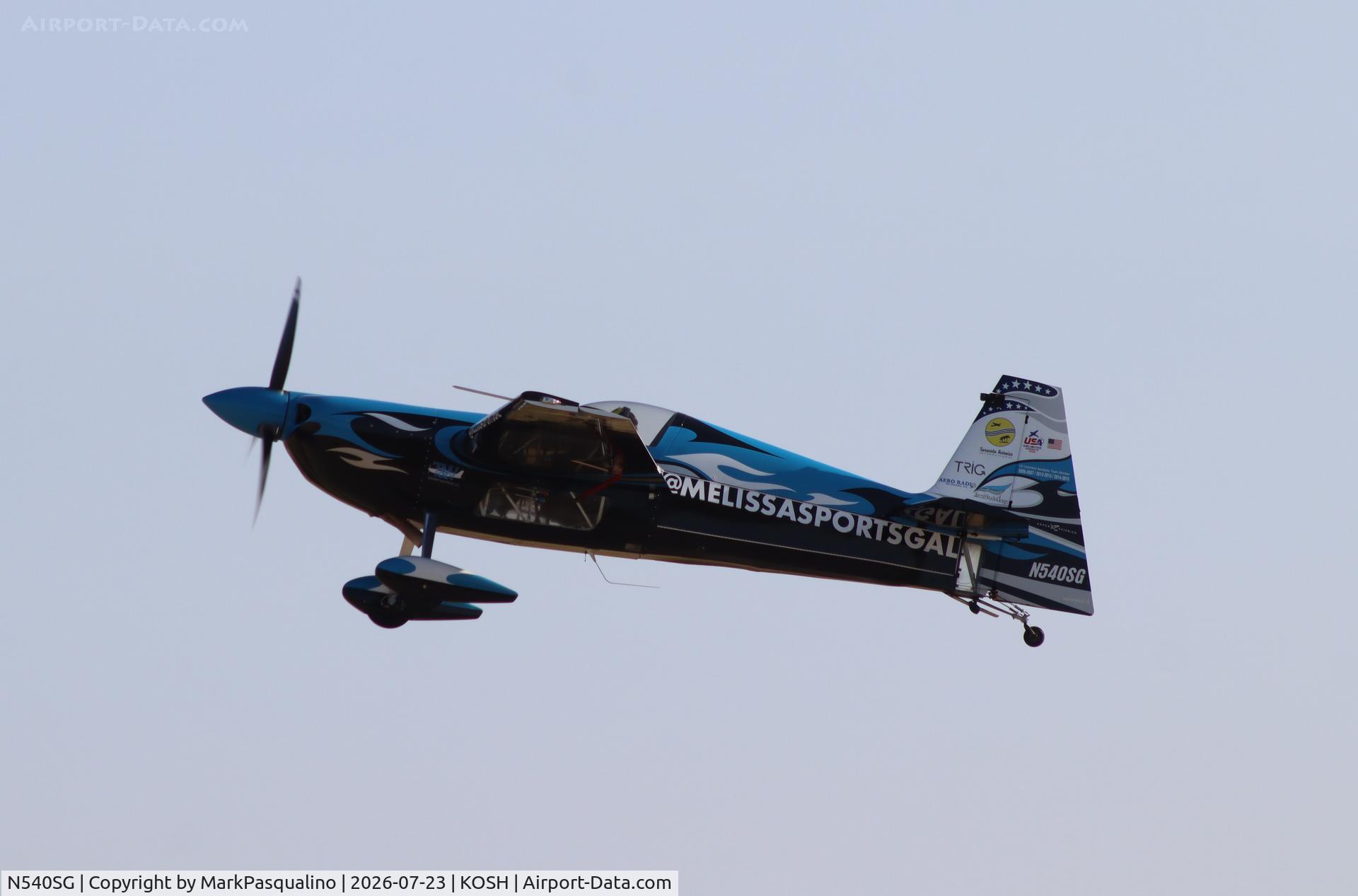 Aircraft N540SG, 2005 Zivko Edge 540, c/n 0035, Edge 540, at KOSH, photo by MarkPasqualino
