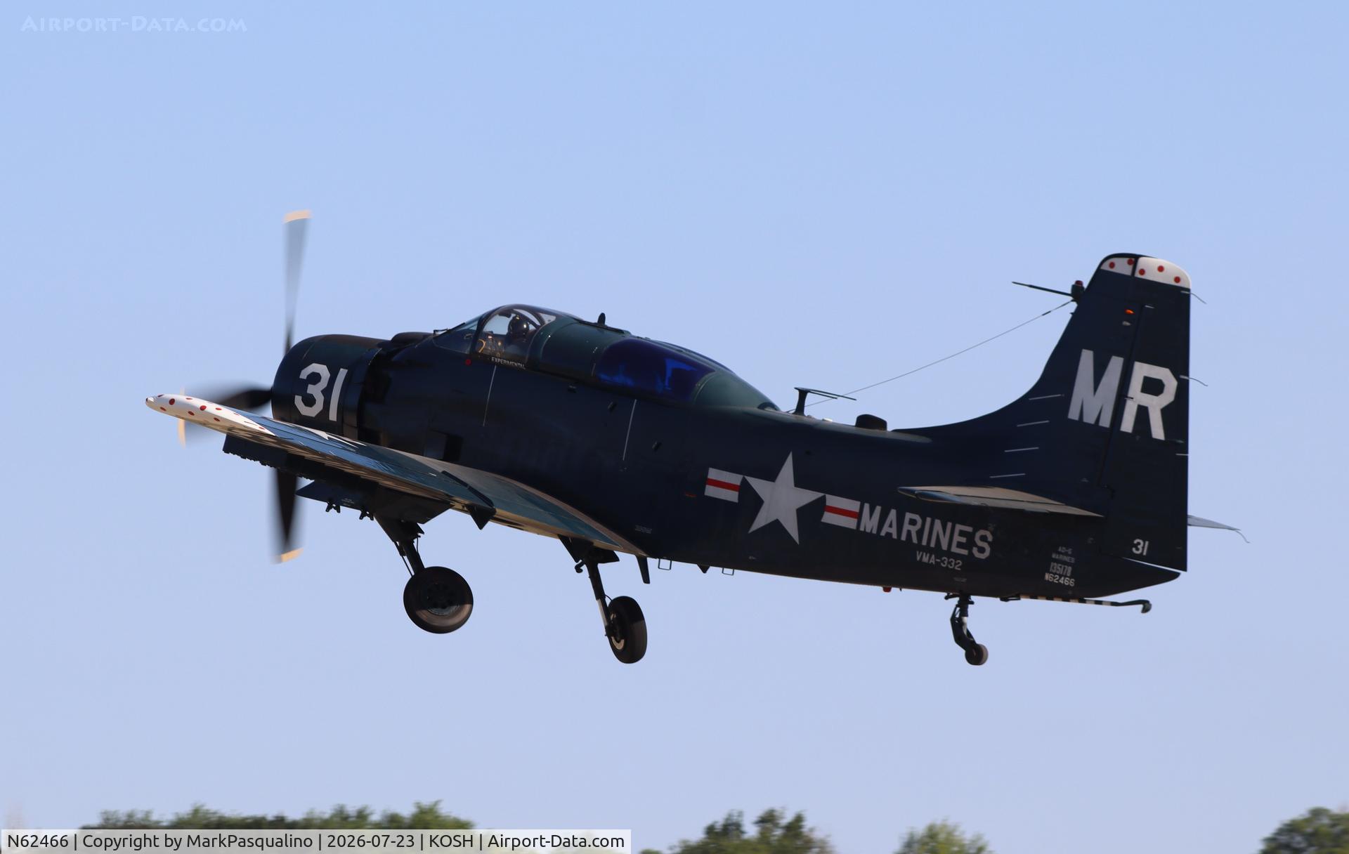 Aircraft N62466, 1955 Douglas EA-1E Skyraider, c/n 10255 (135178), Douglas EA-1E Skyraider, at KOSH, photo by MarkPasqualino