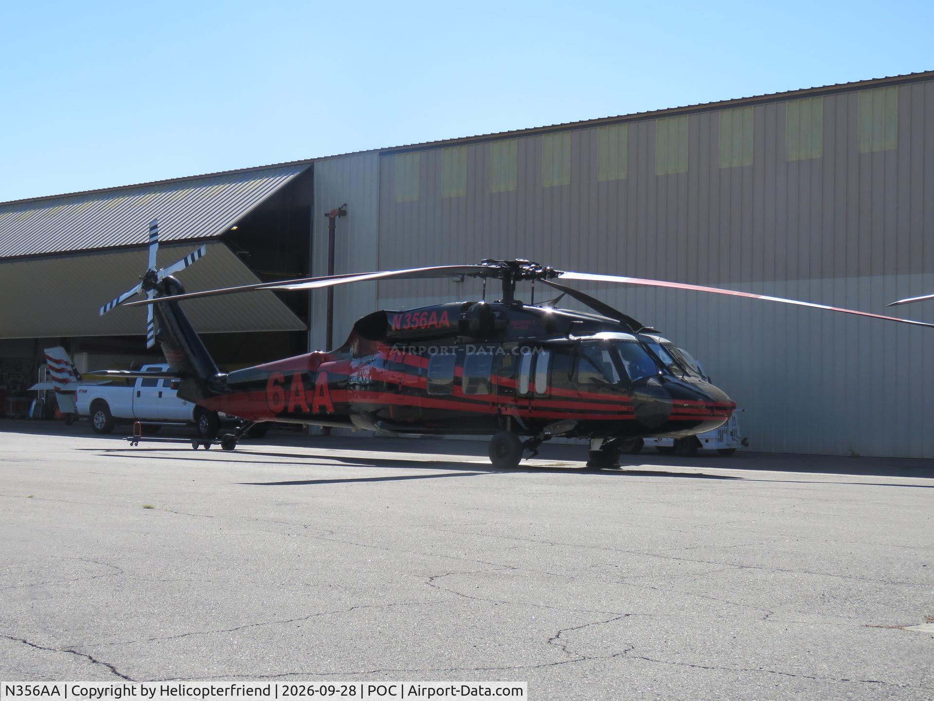 Aircraft N356AA, 1978 Sikorsky UH-60A Black Hawk, c/n 70-053, Parked, at POC, photo by Helicopterfriend