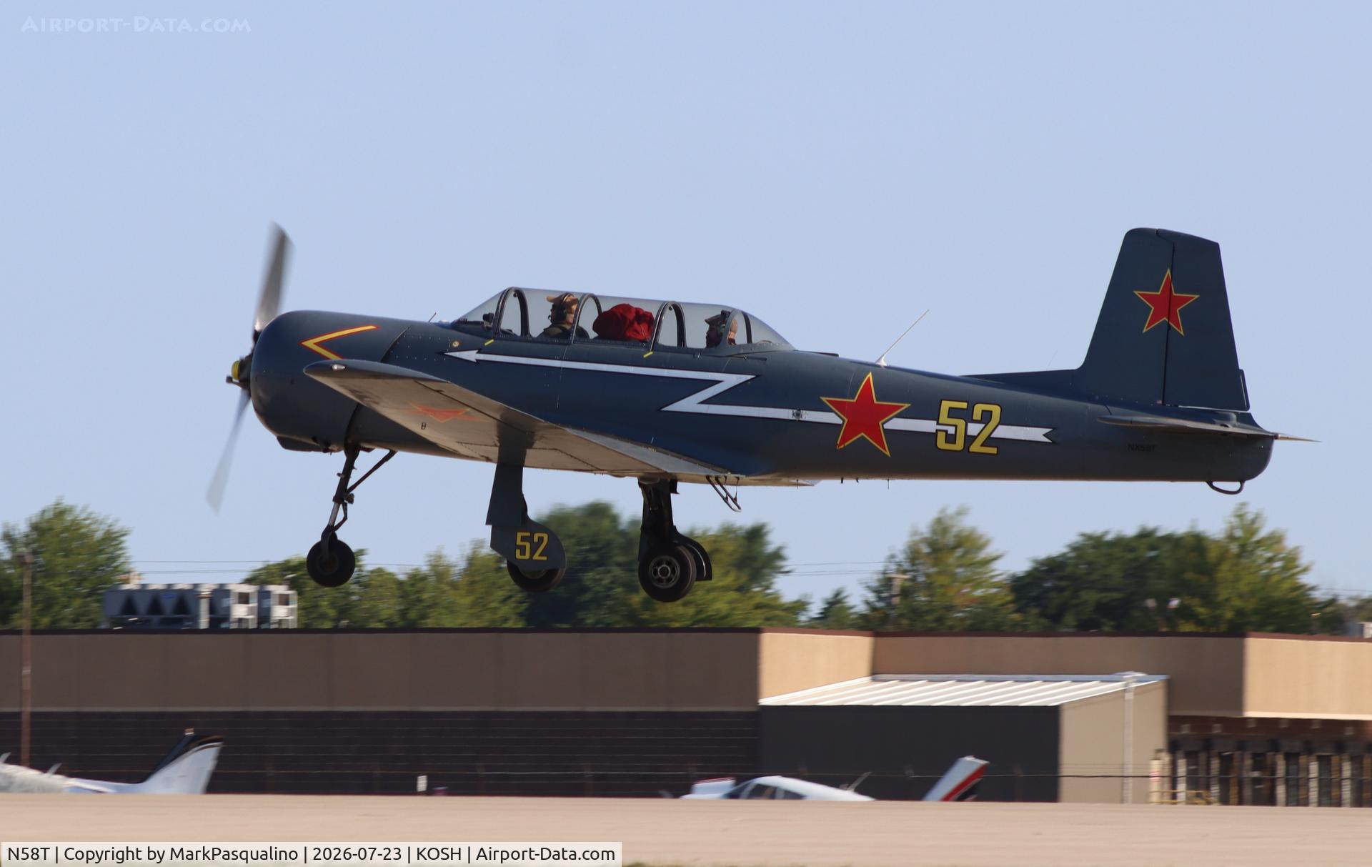 Aircraft N58T, 1972 Nanchang CJ-6, c/n 2851208, Nanchang CJ-6, at KOSH, photo by MarkPasqualino