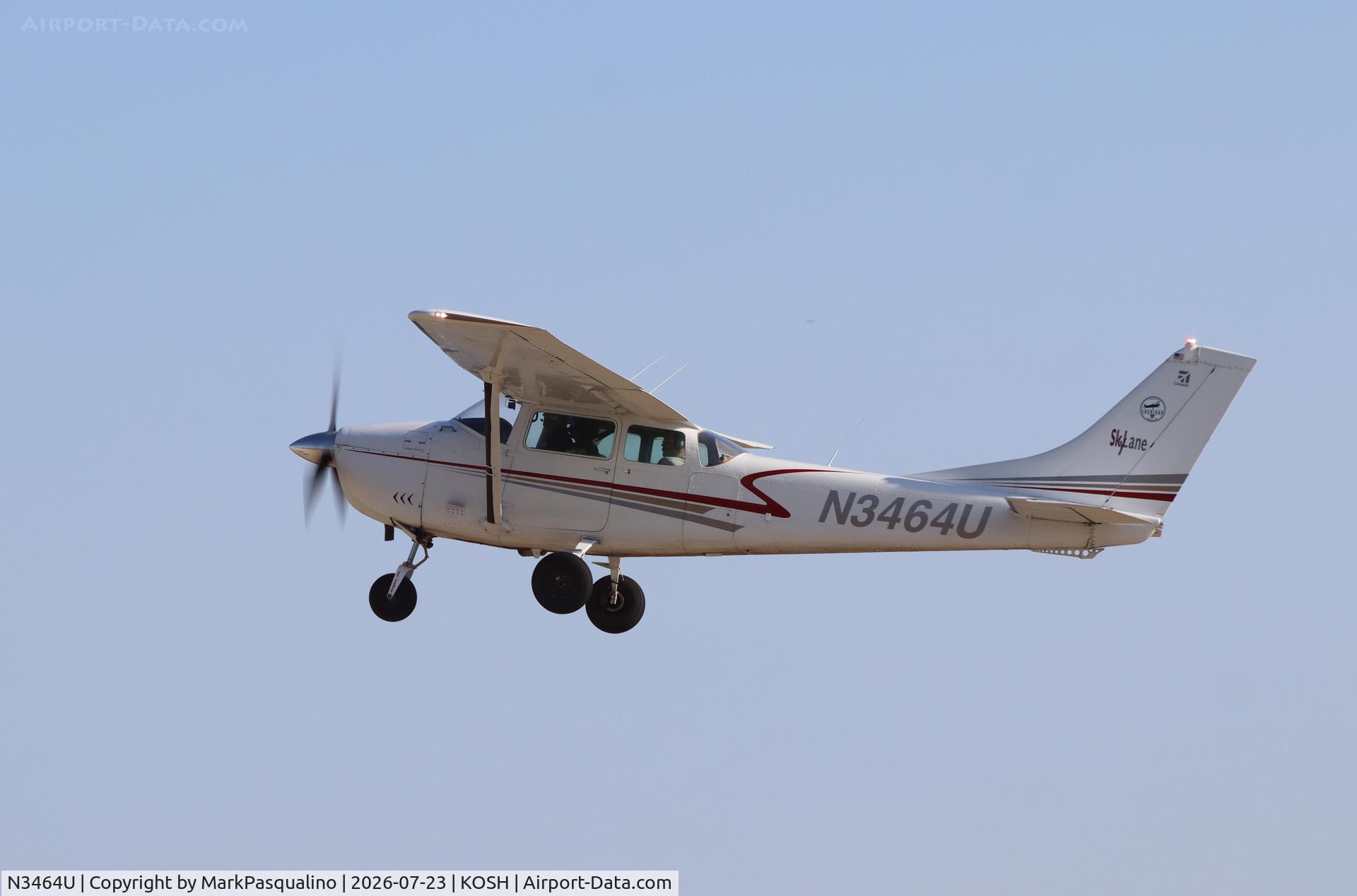 Aircraft N3464U, 1963 Cessna 182F Skylane, c/n 18254864, Cessna 182F, at KOSH, photo by MarkPasqualino