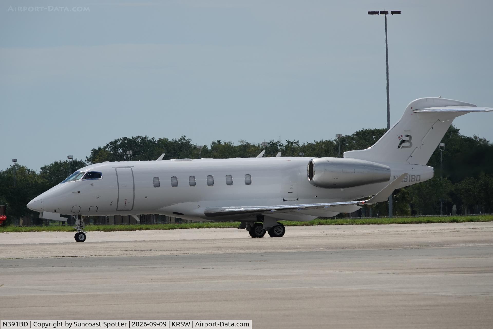 Aircraft N391BD, 2017 Cessna 680A Citation Latitude, c/n 680A-0073, Challenger 391BD sits on the north ramp at Southwest Florida International Airport, at KRSW, photo by Suncoast Spotter
